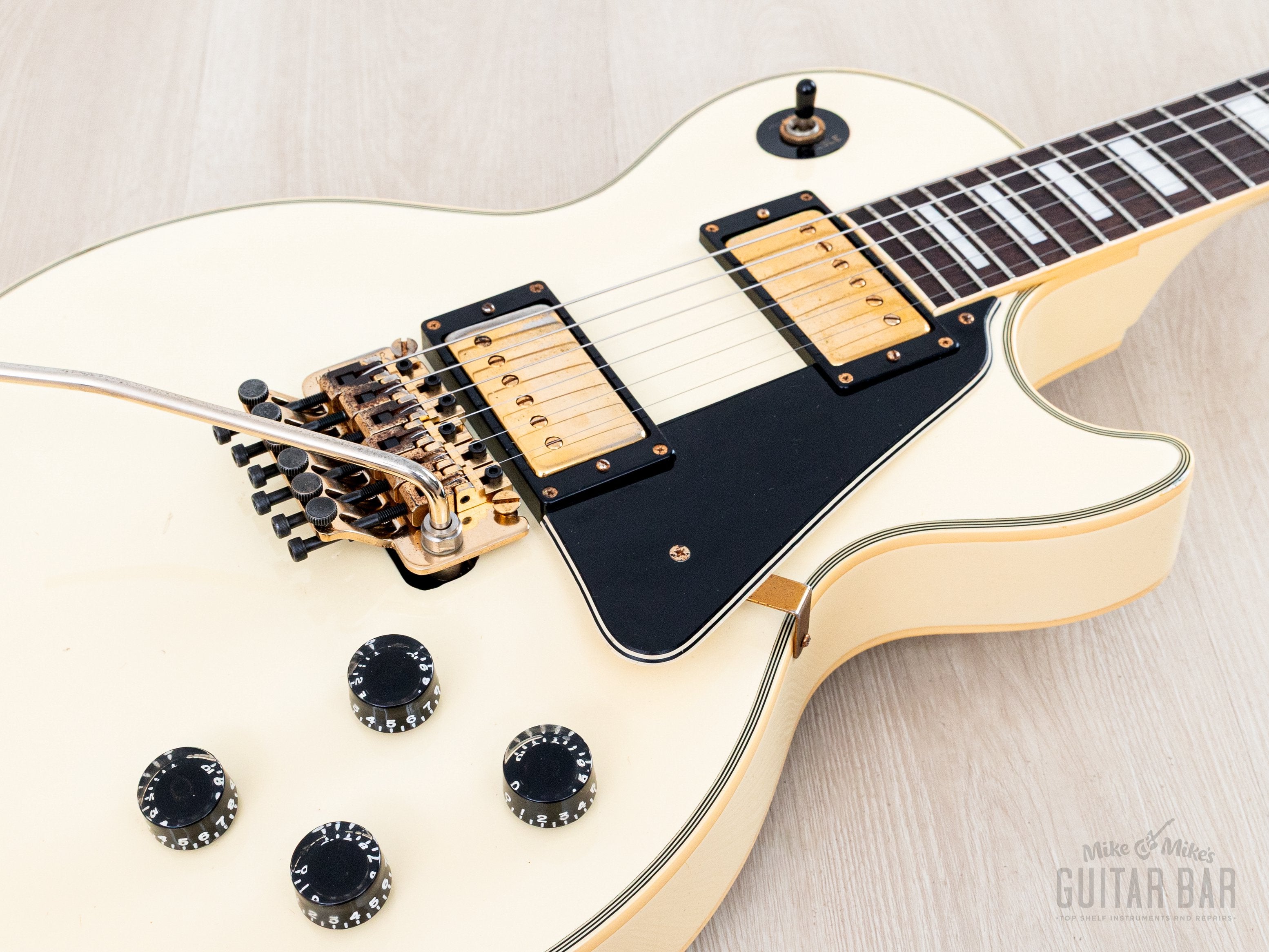 1987 Burny LC-100YS Yasu Signature Vintage Guitar Snow White w/ Tremol