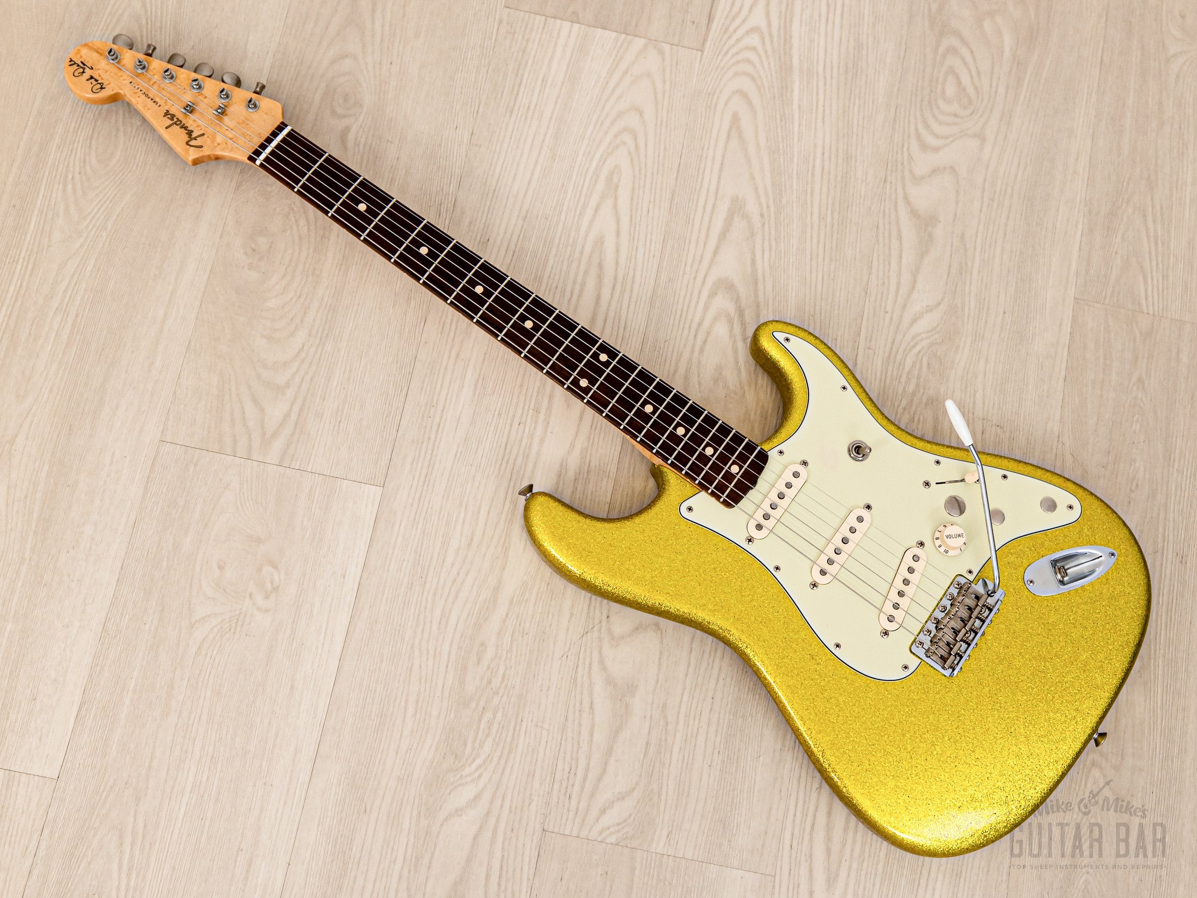 2011 Fender Custom Shop Dick Dale Stratocaster Chartreuse Sparkle, Mint w/ Case, Tags, COA