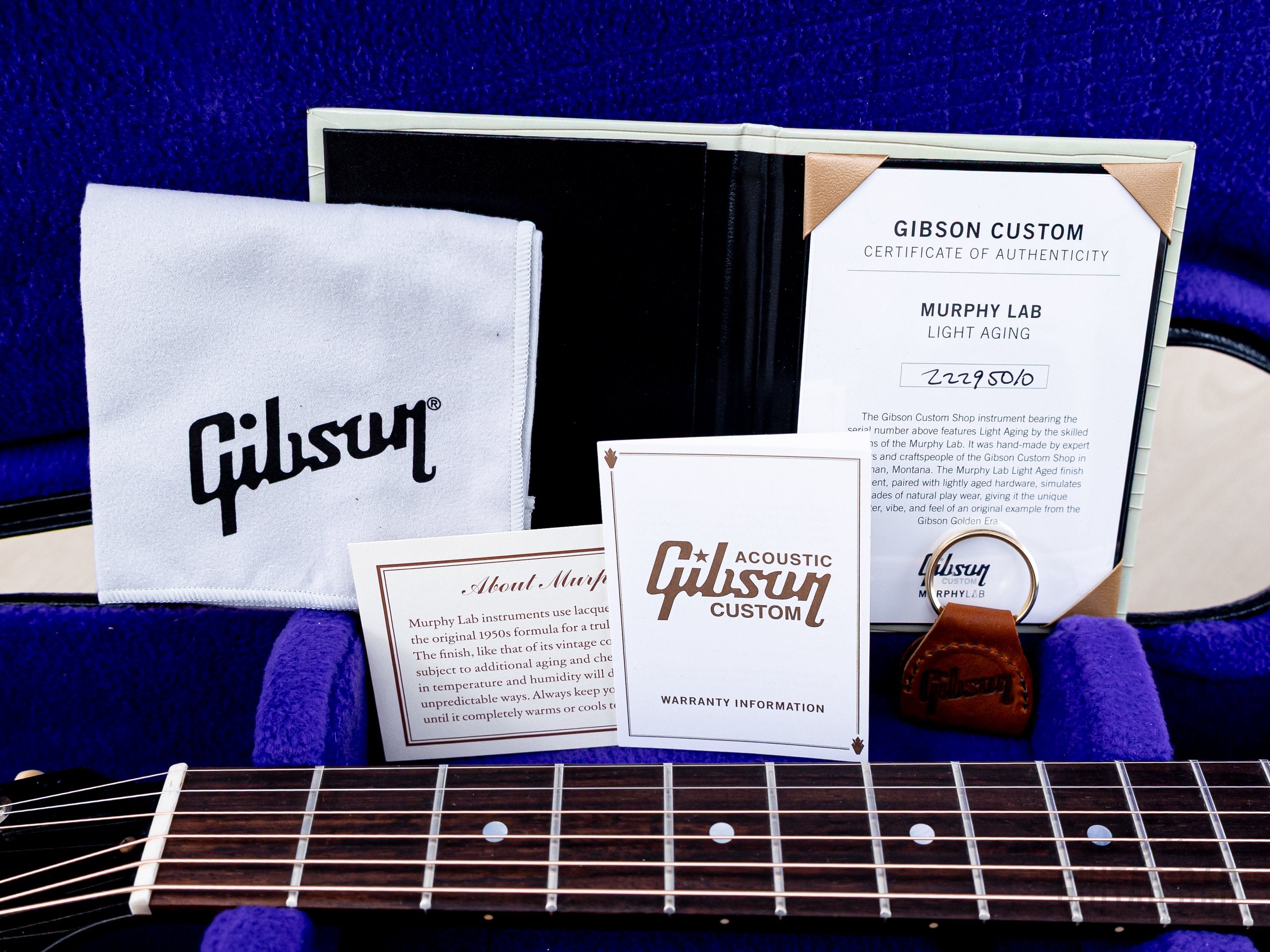 本日限定値下 Gibson Custom Murphy Lab 認定証 & 付属 2025 Gibson Custom LG-2 Murphy Lab Light Aged 1946 Script Logo w/ Case