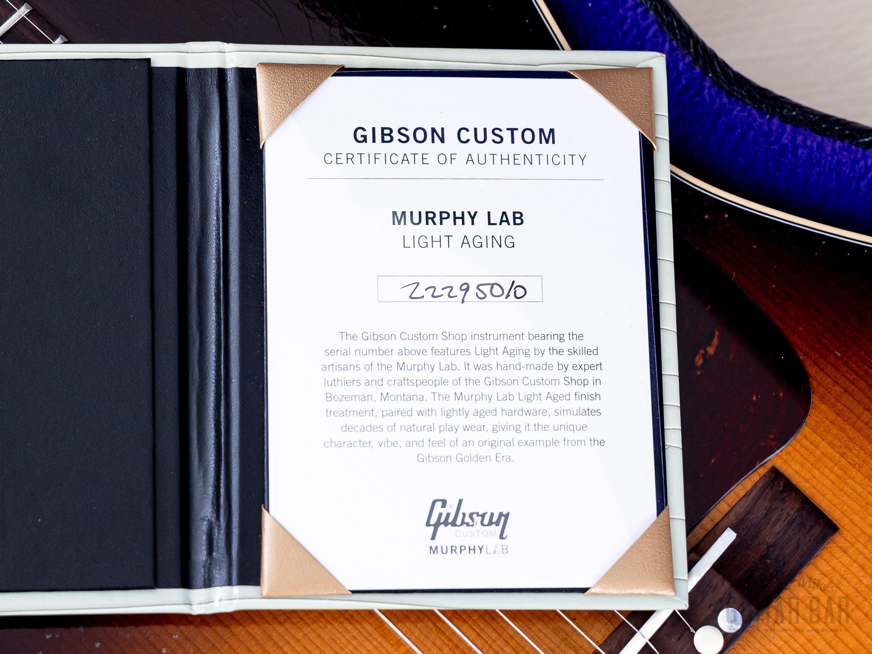 2025 Gibson Custom LG-2 Murphy Lab Light Aged 1946 Script Logo w/ Case