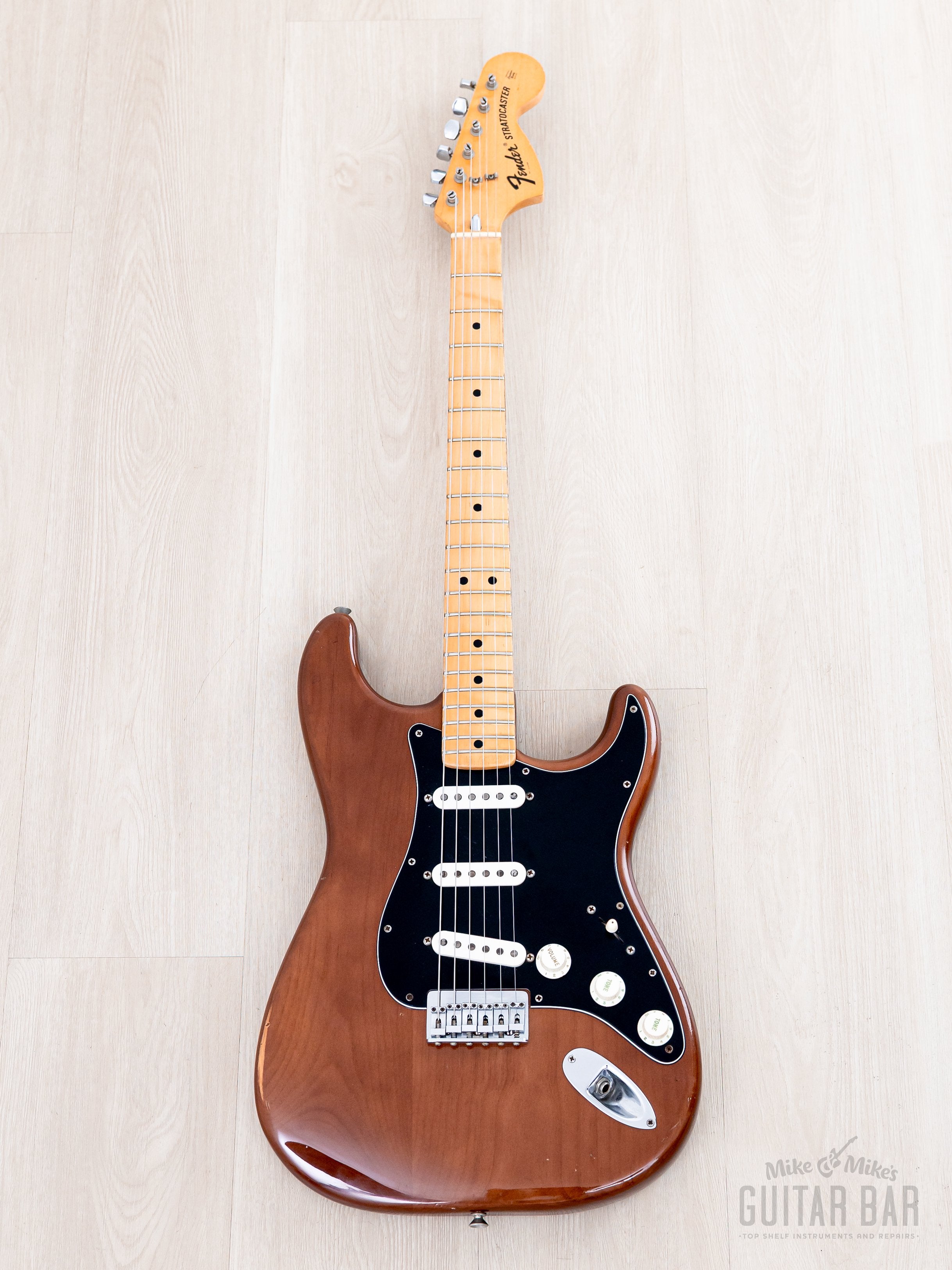 1975 Fender Stratocaster Hardtail Vintage Guitar Mocha, 100% Original