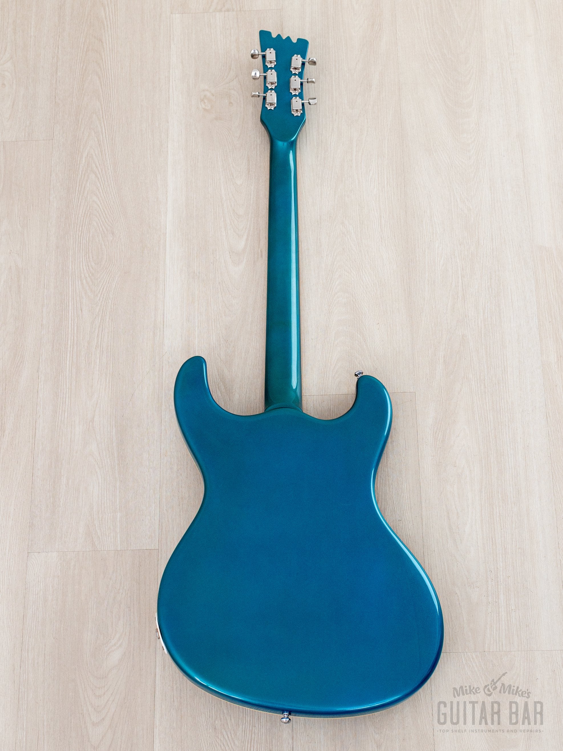 1996 Mosrite Ventures Model '63 Vintage Reissue Sidejack Blue w/ Vibra
