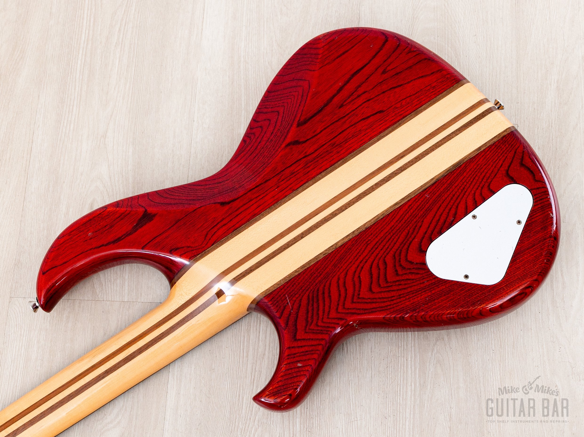 1982 Aria Pro II SB-R60 PR Vintage Neck Through Bass Padauk Red, Near-