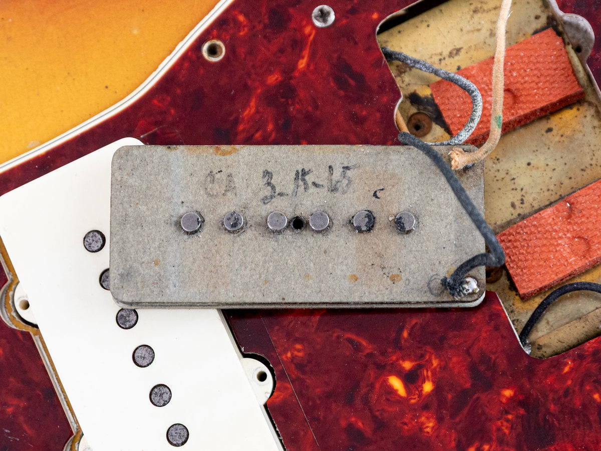 1965 Jazzmaster pickup and route detail