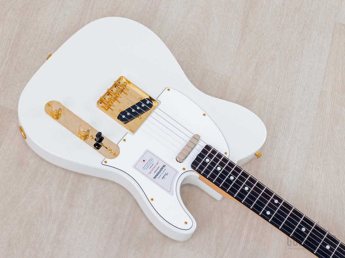 2025 Fender Traditional II 60s Telecaster White Pearl, body angled view
