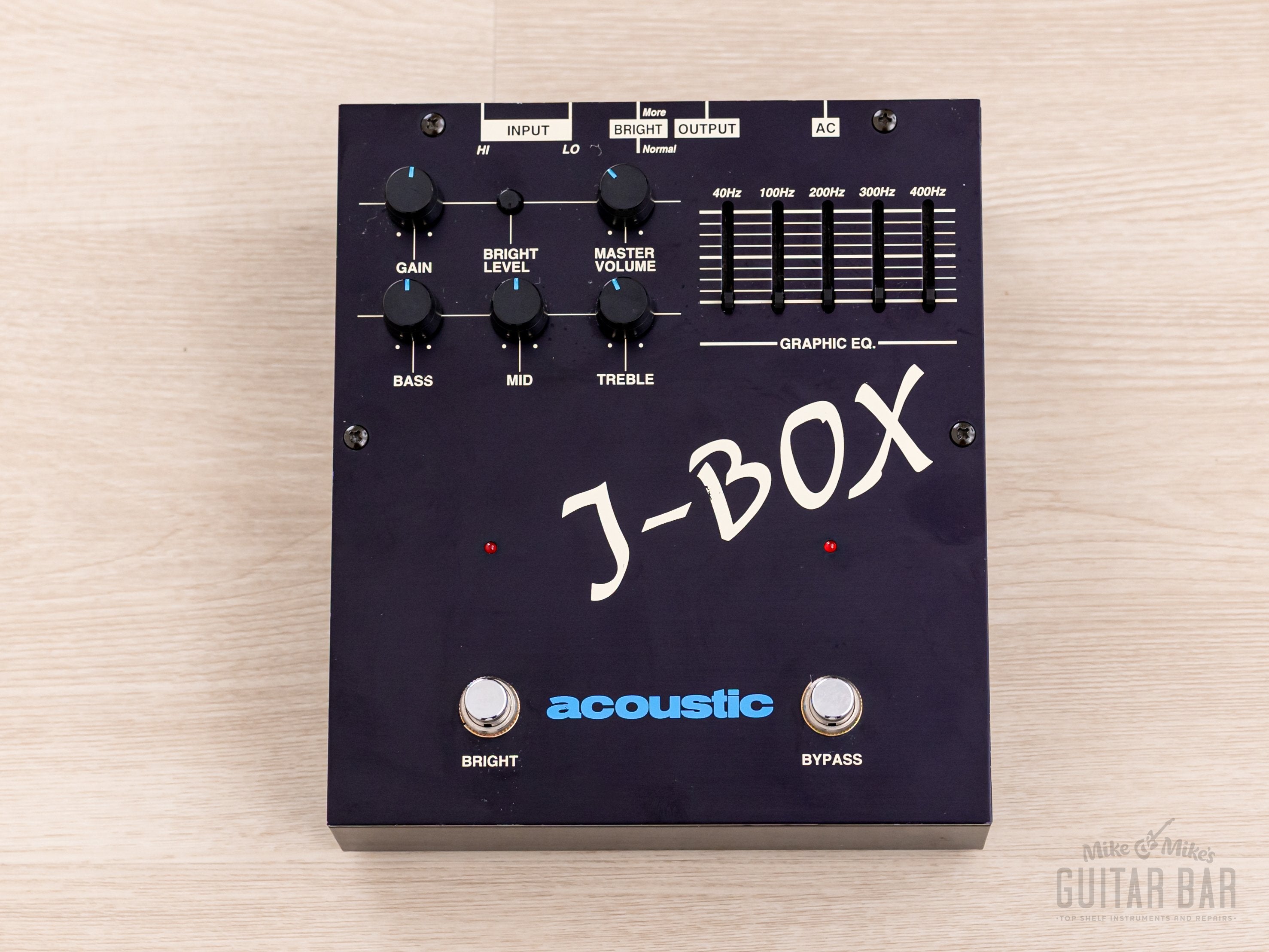 Fernandes Acoustic J-Box Bass Preamp Effects Pedal w/ Box