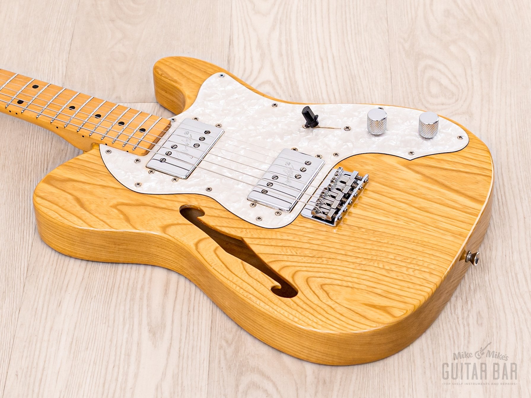2002 Fender Telecaster Thinline ‘72 Vintage Reissue TN72-85 Natural w/ Wide Range, Japan CIJ