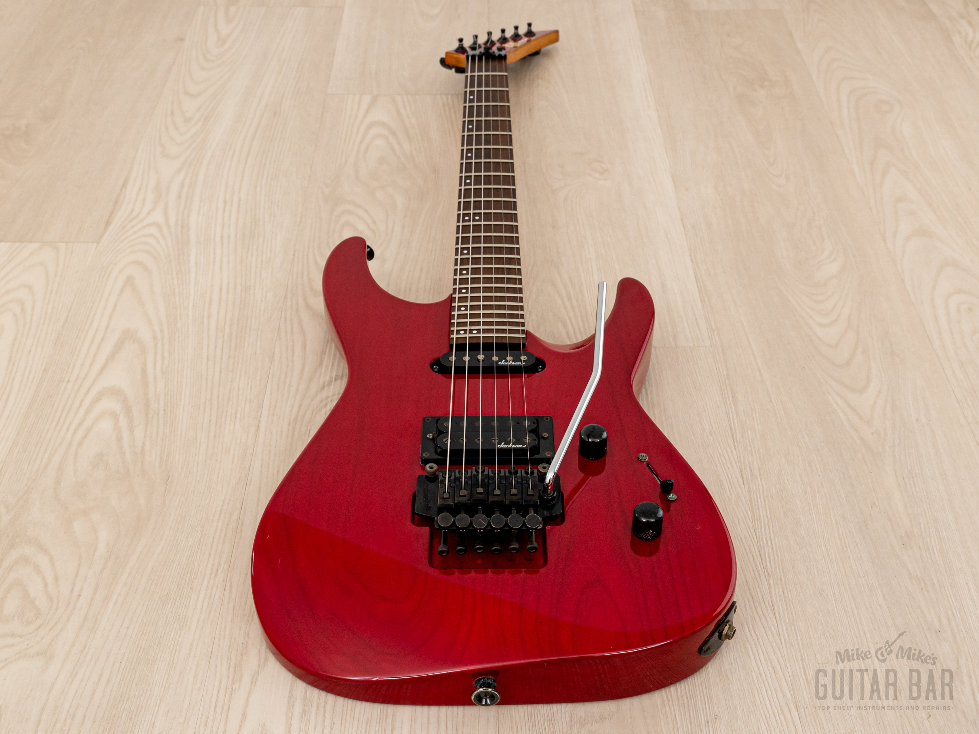 1990 Charvel by Jackson Super Dinky SDK-080-SH See Through Red w/ Floyd Rose, Japan