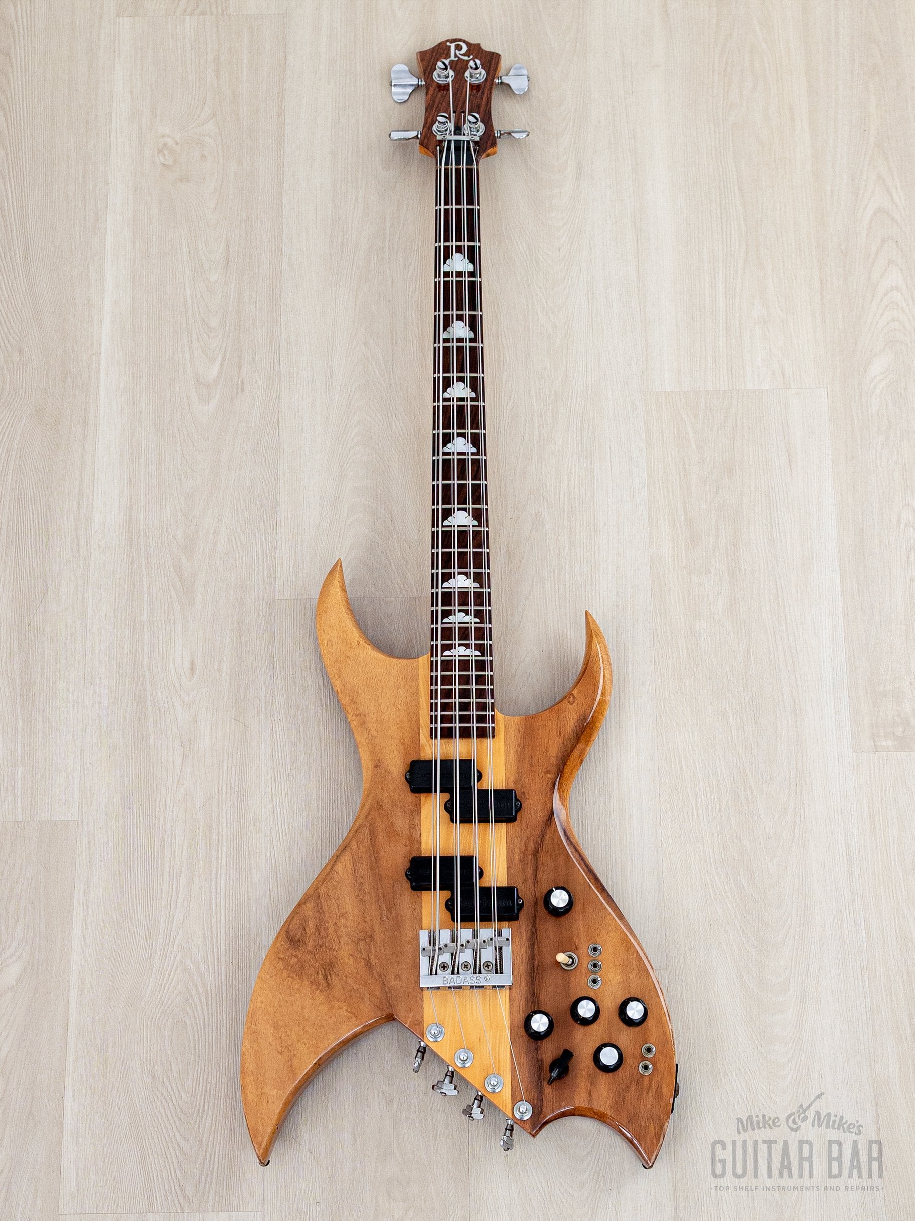 1978 BC Rich Bich 8-String Vintage Neck Through Bass Natural Koa w/ Ca