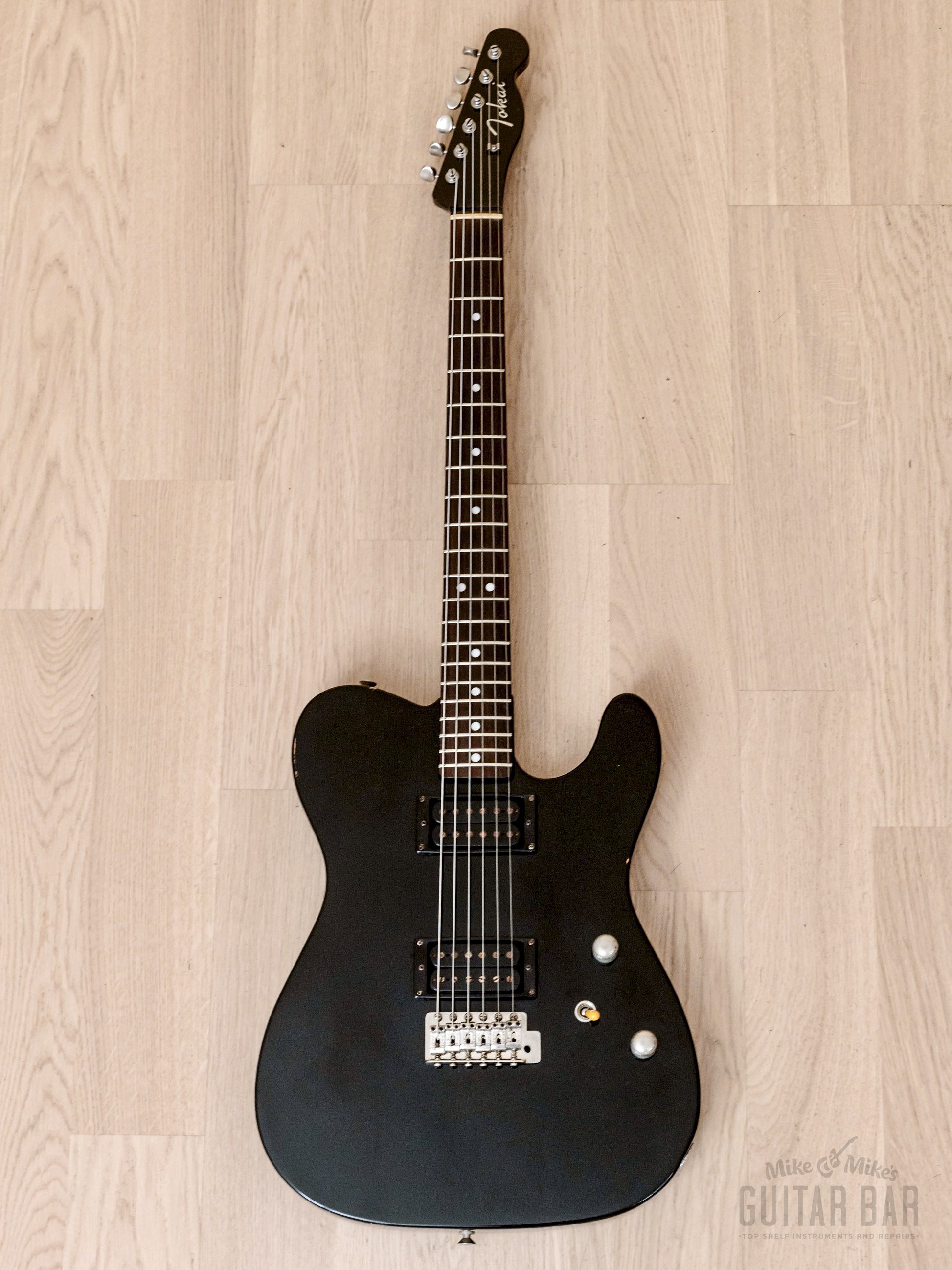 1982 Tokai Breezysound TE-60 HH T-Style Vintage Electric Guitar Black, Non-Catalog w/ Vibrato, Japan