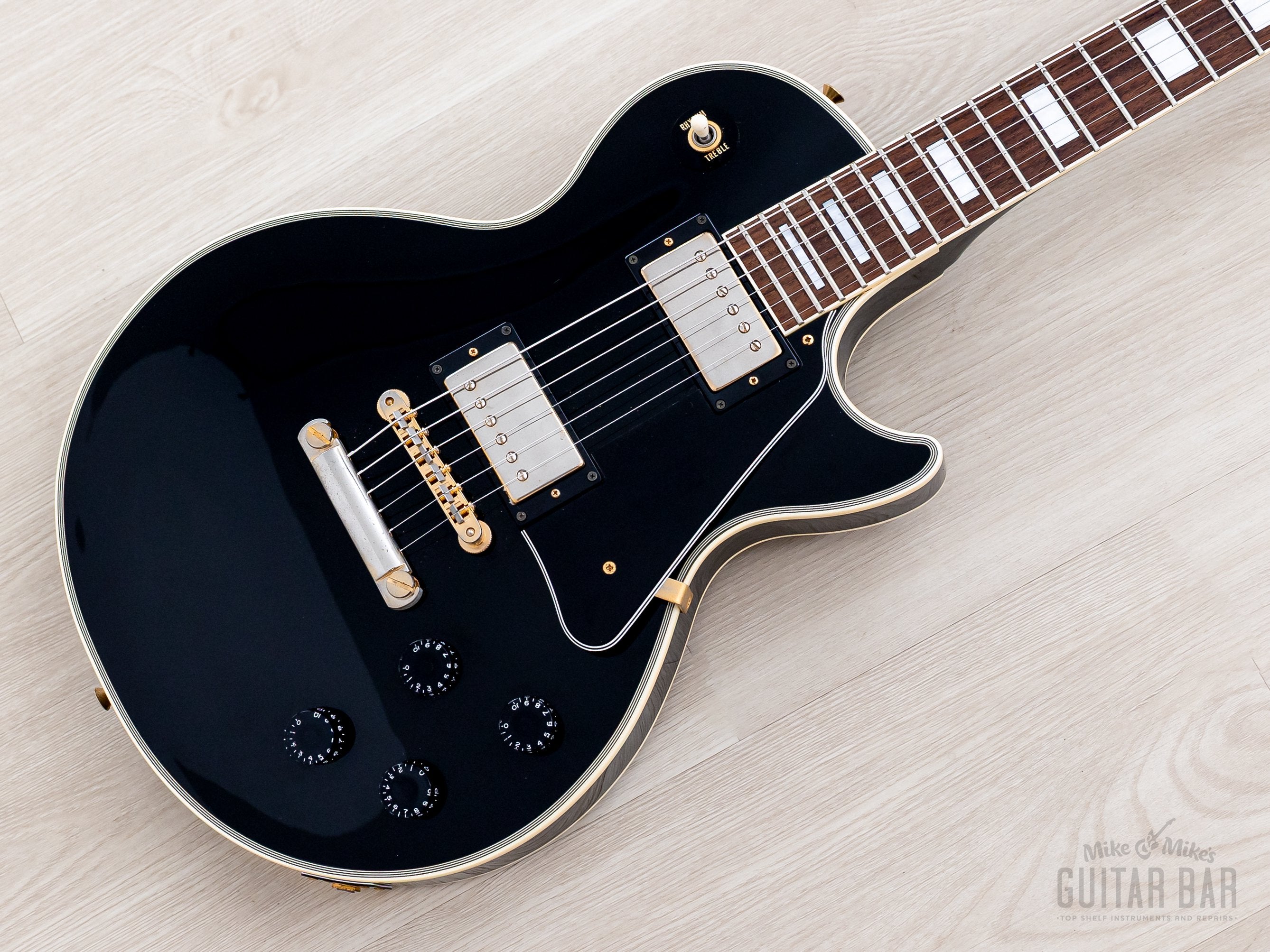 2000 Epiphone by Gibson Les Paul Custom Black Beauty LPC-80 w/ Case &