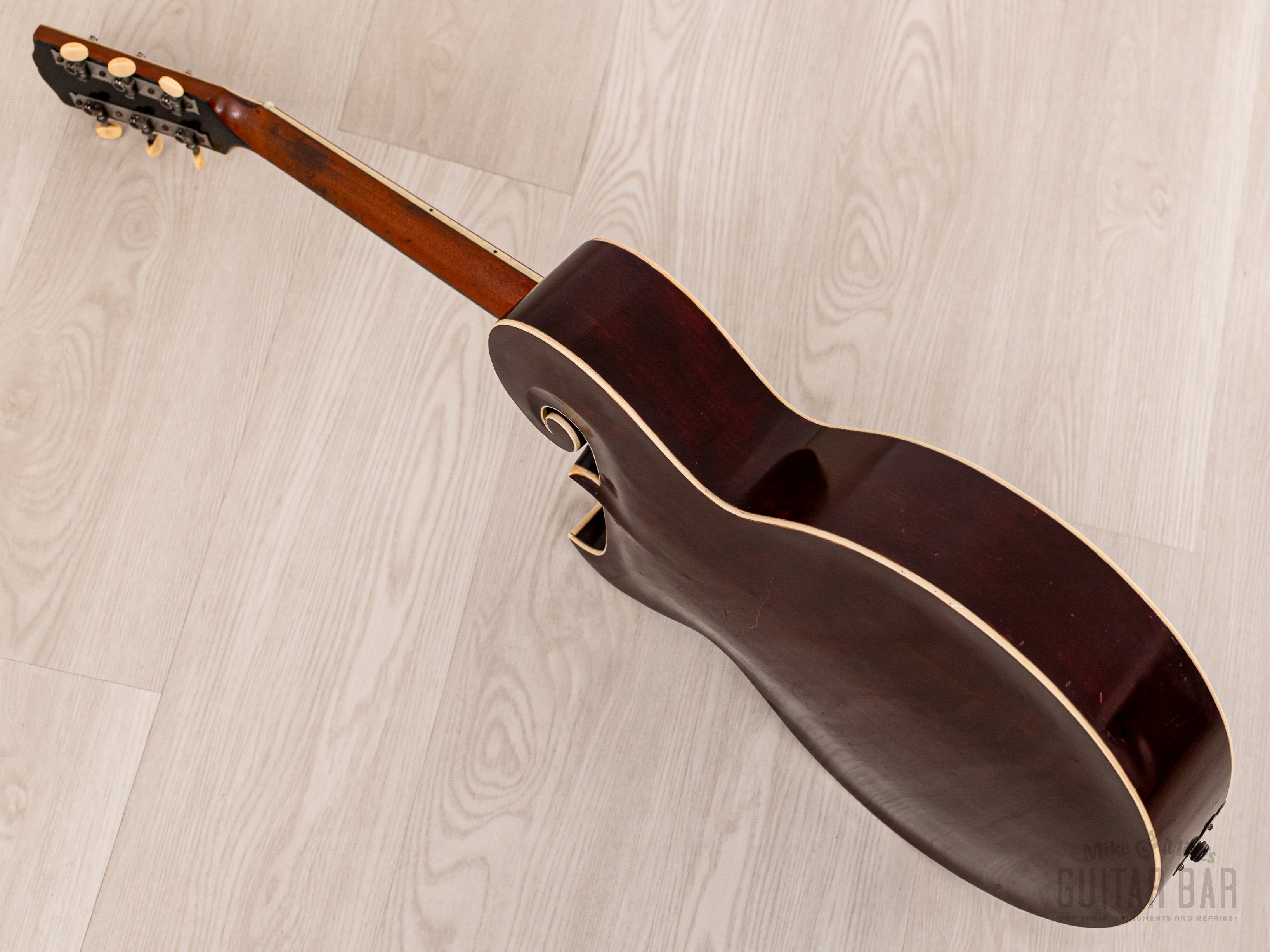 1920 Gibson Style O Vintage Scroll Body Carved Top Round Soundhole Archtop, Lloyd Loar Era w/ Case