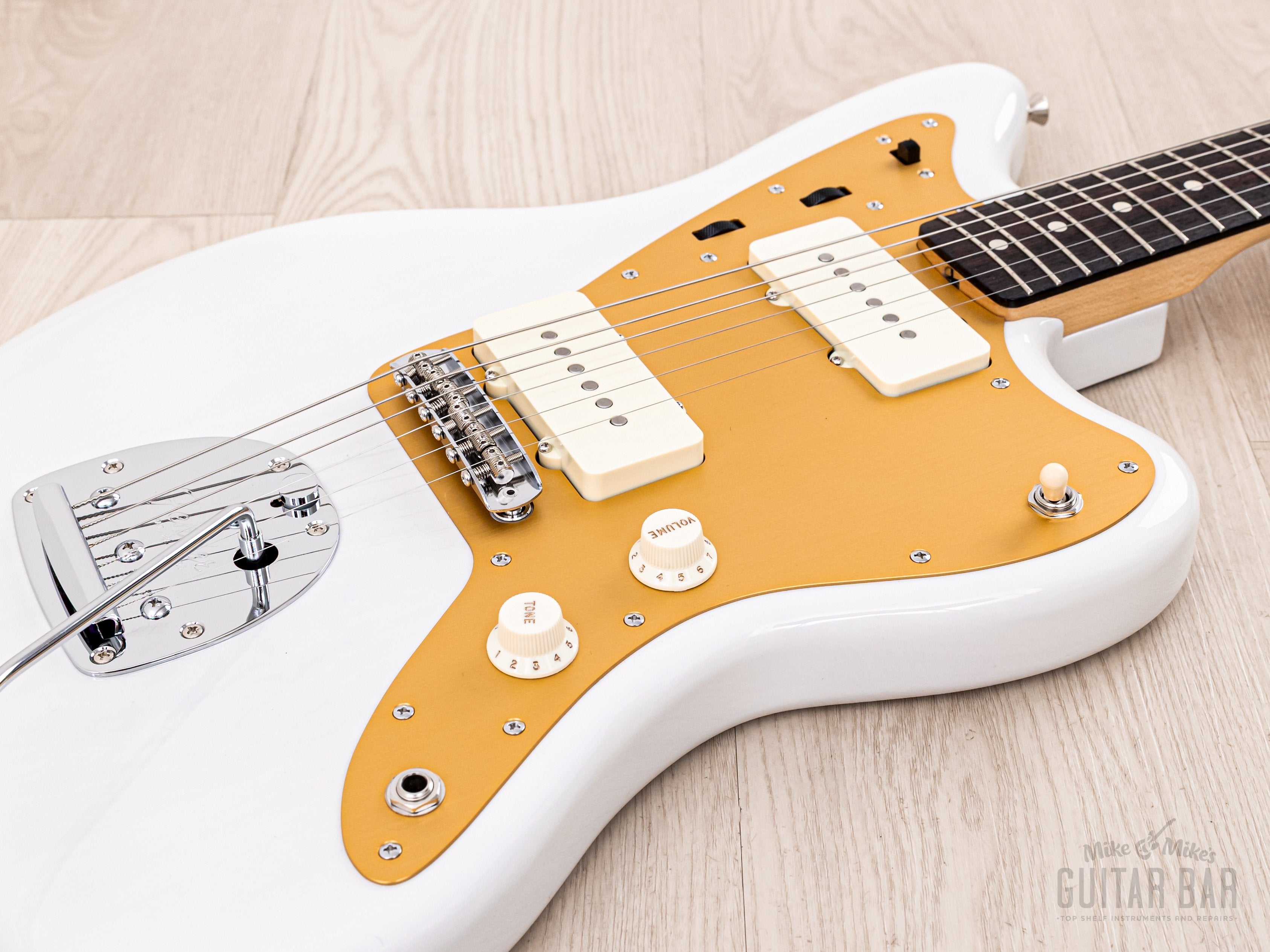 2025 Fender Heritage 60s Jazzmaster Gold Guard White Blonde Nitro Lacquer w/ Hangtags, Japan MIJ