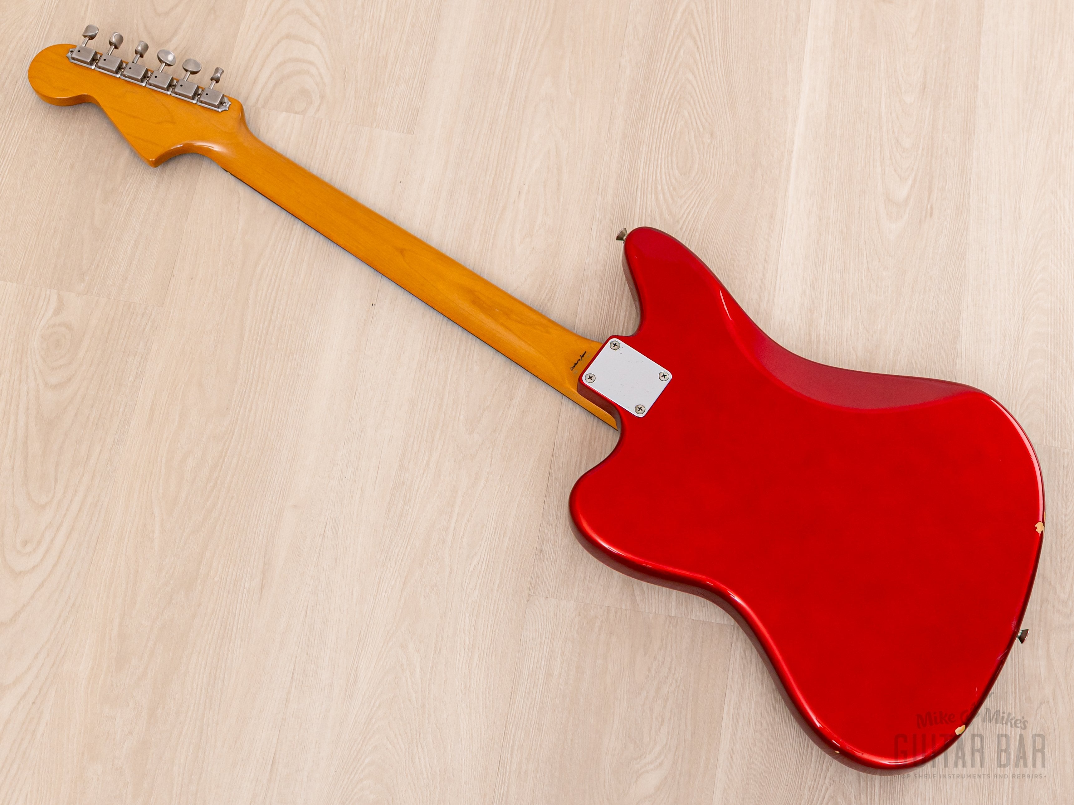1999 Fender Jaguar '62 Vintage Reissue JG66-85 Candy Apple Red + Headstock, Japan CIJ