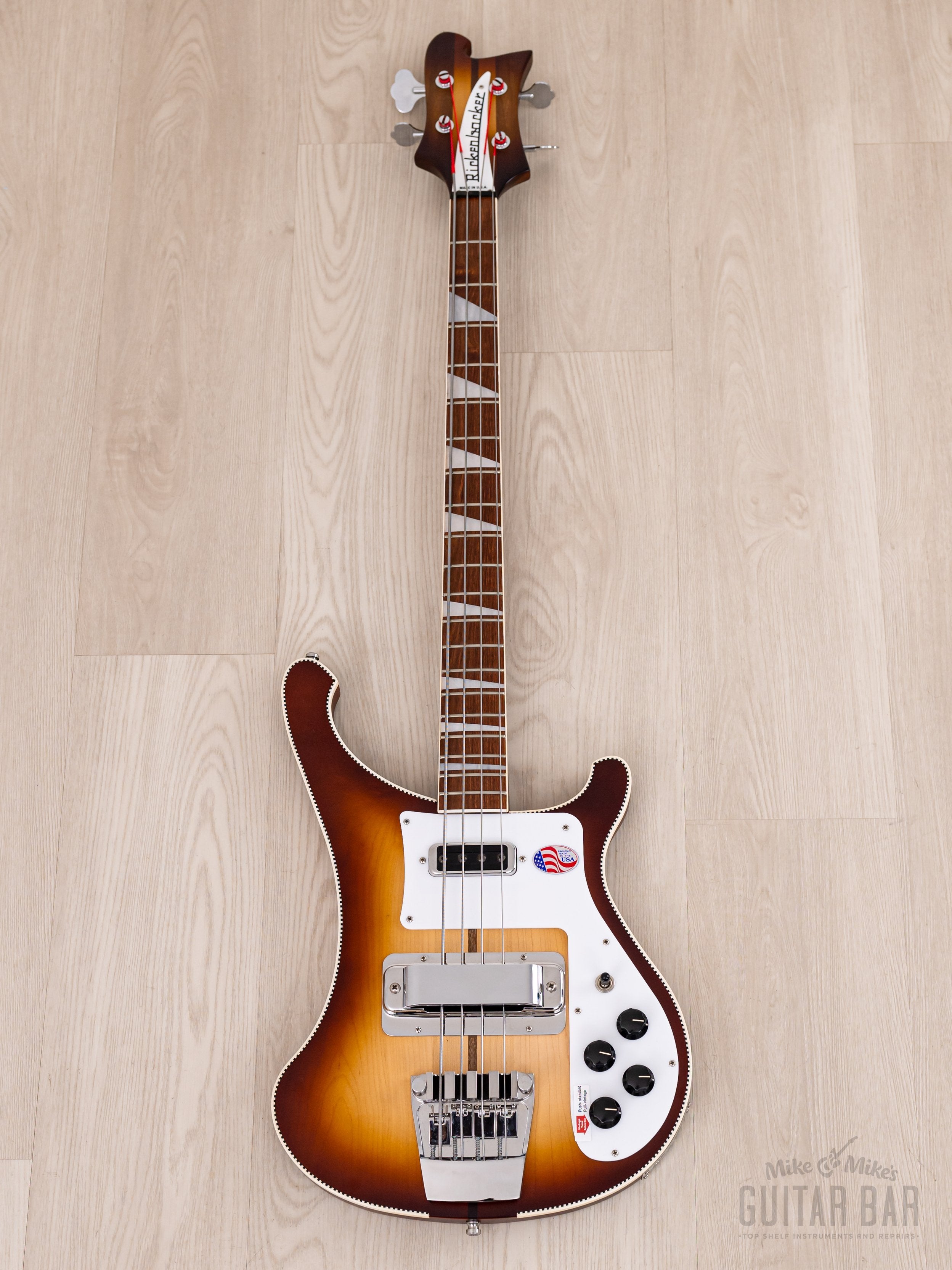 2022 Rickenbacker 4003 CB 4003-AUT-CB Satin Autumnglo Checkerboard Binding, Near-Mint w/ Case, Tags