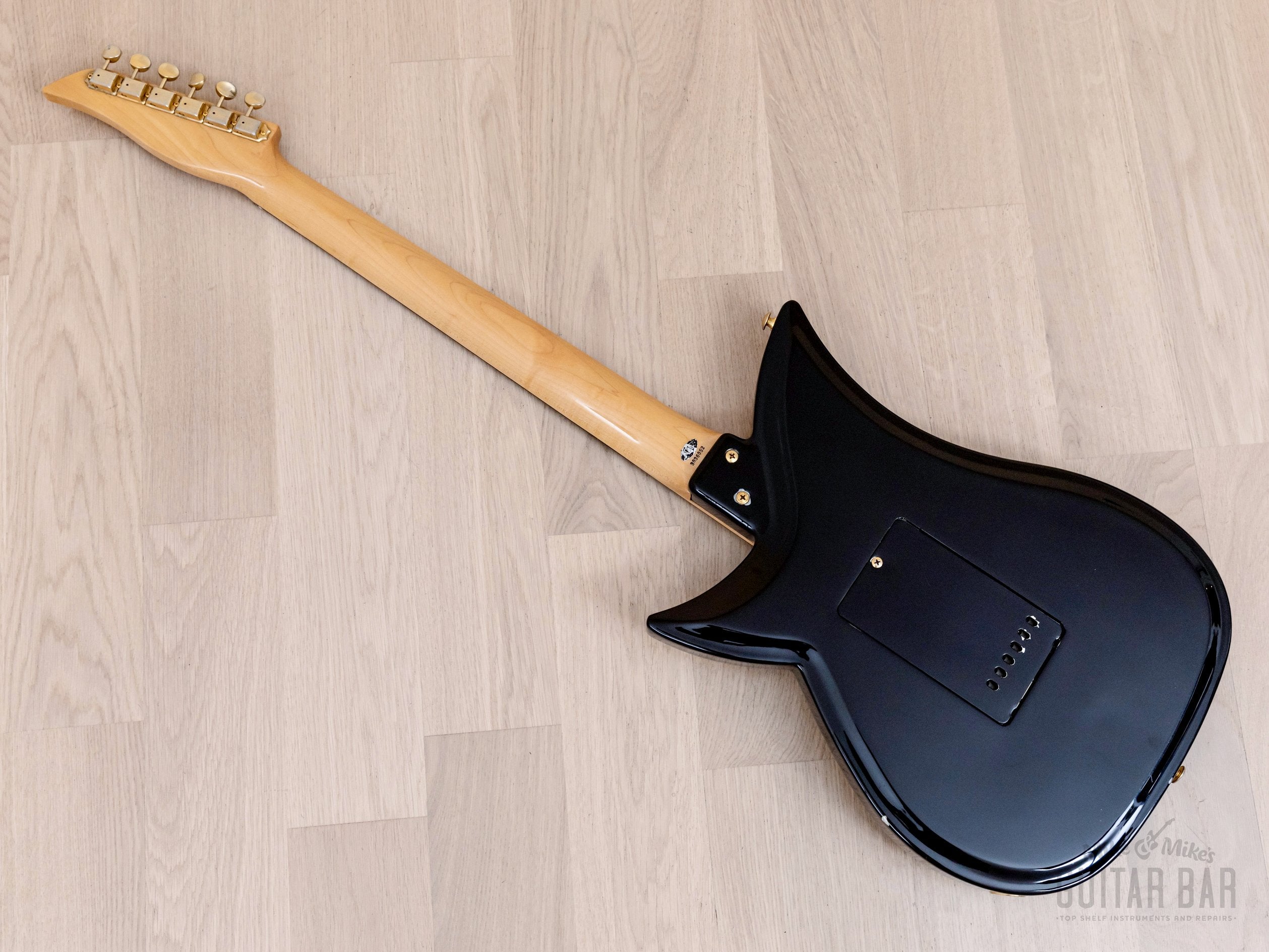 1980s Tokai Blazing Fire Talbo A-100D Vintage Aluminum Body Guitar HH Black, Japan