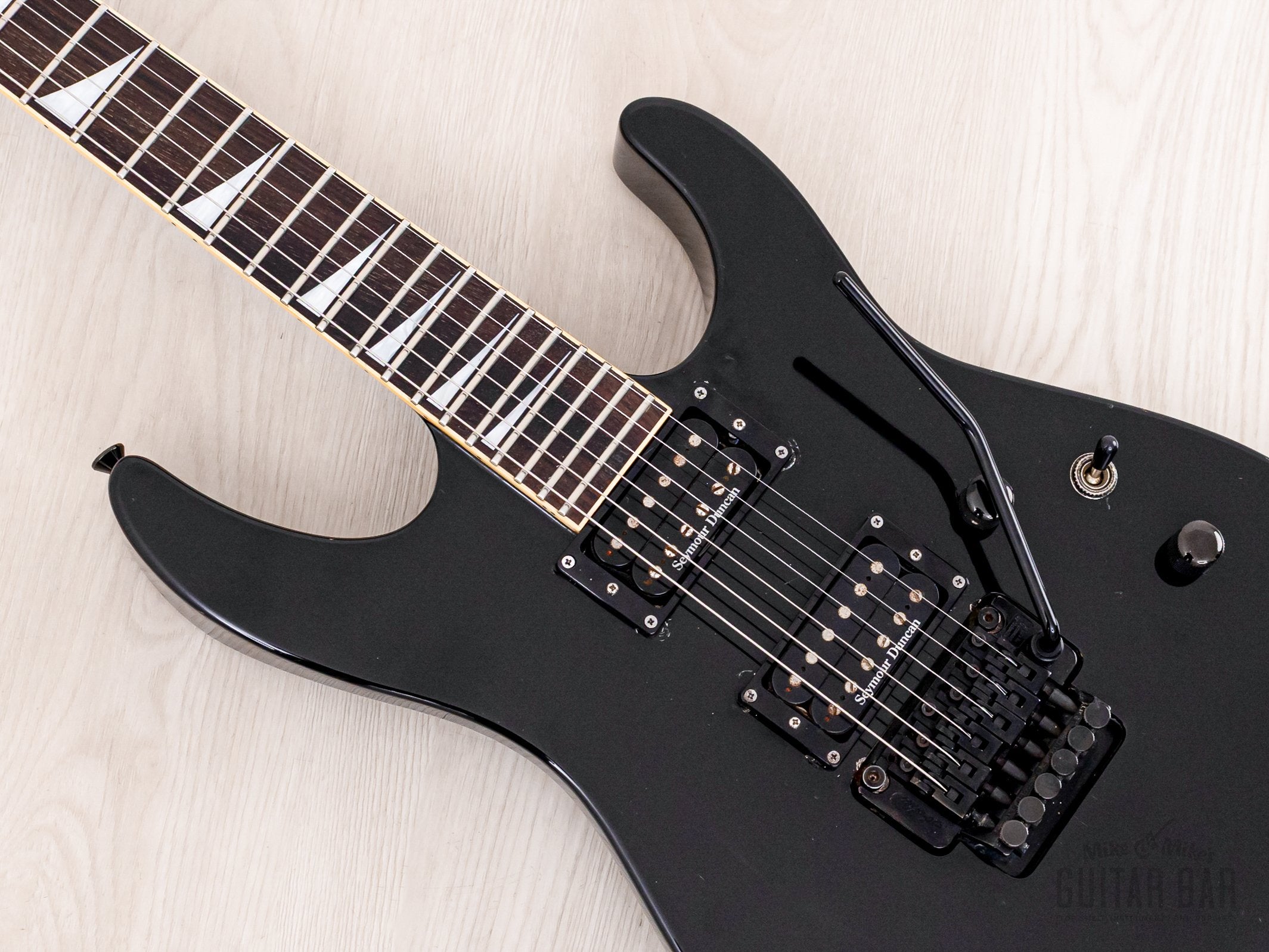 2002 Jackson Stars Soloist SL-J2 Neck Through Guitar Black w/ Seymour