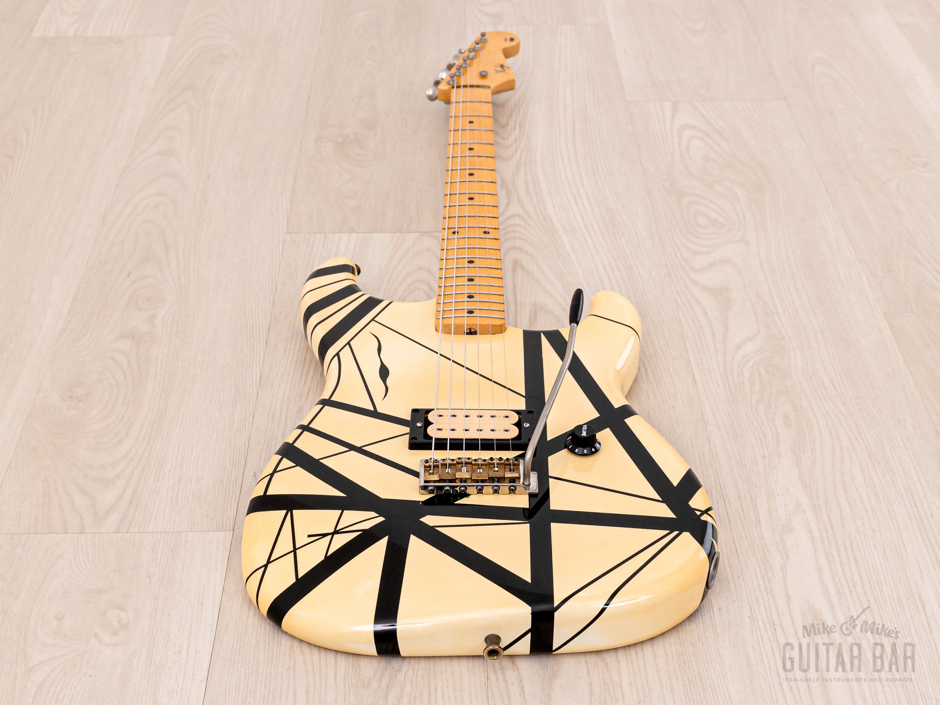 ESP Custom Shop “Kohji” Superstrat Striped EVH-Style Eruption w/ DiMarzio