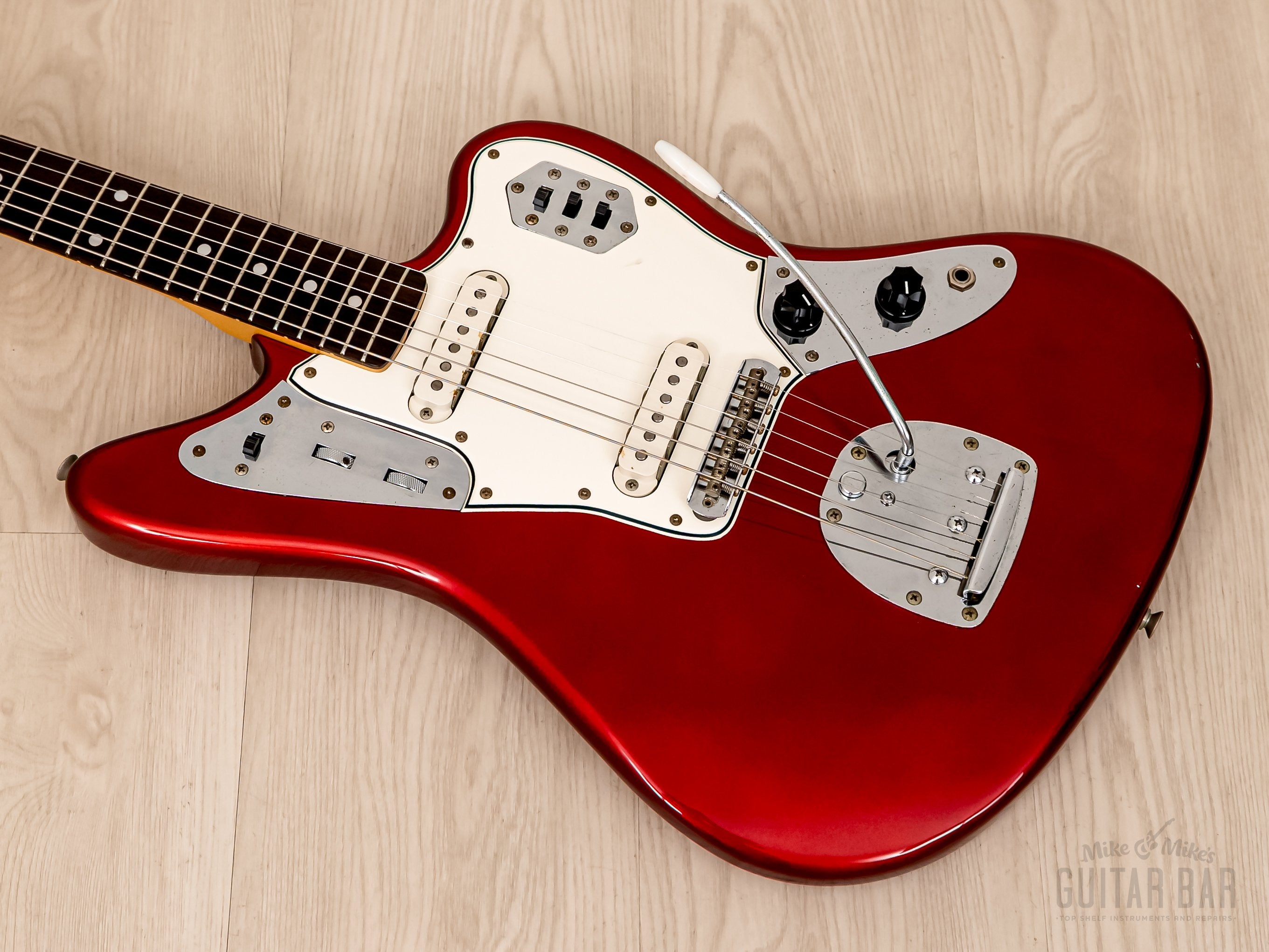 1980 Greco Super Real JG700 Jaguar Vintage Guitar Candy Apple Red Ash, Pre-JV Japan Fujigen