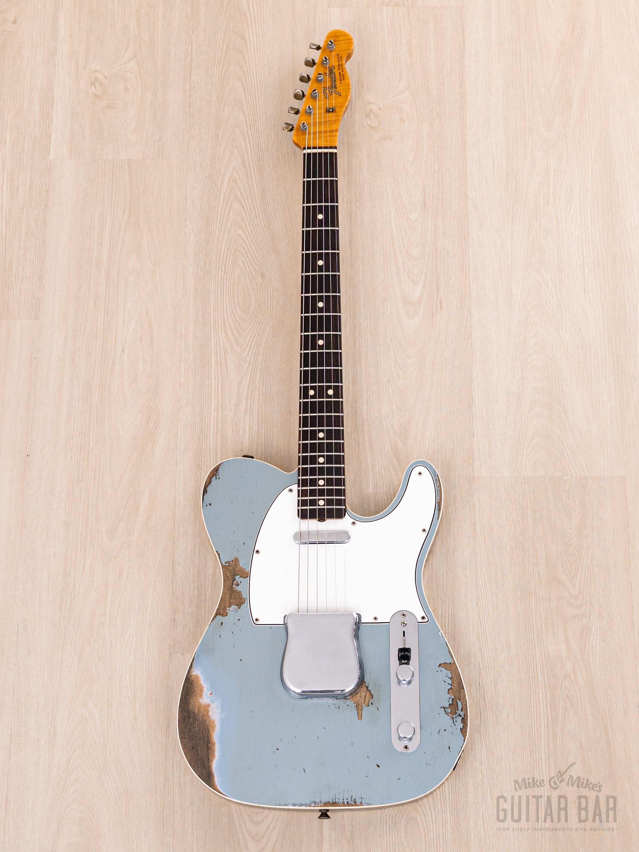 2020 Fender Custom Shop 1964 Telecaster Custom Heavy Relic Aged Ice Blue w/ Case, COA, Tags