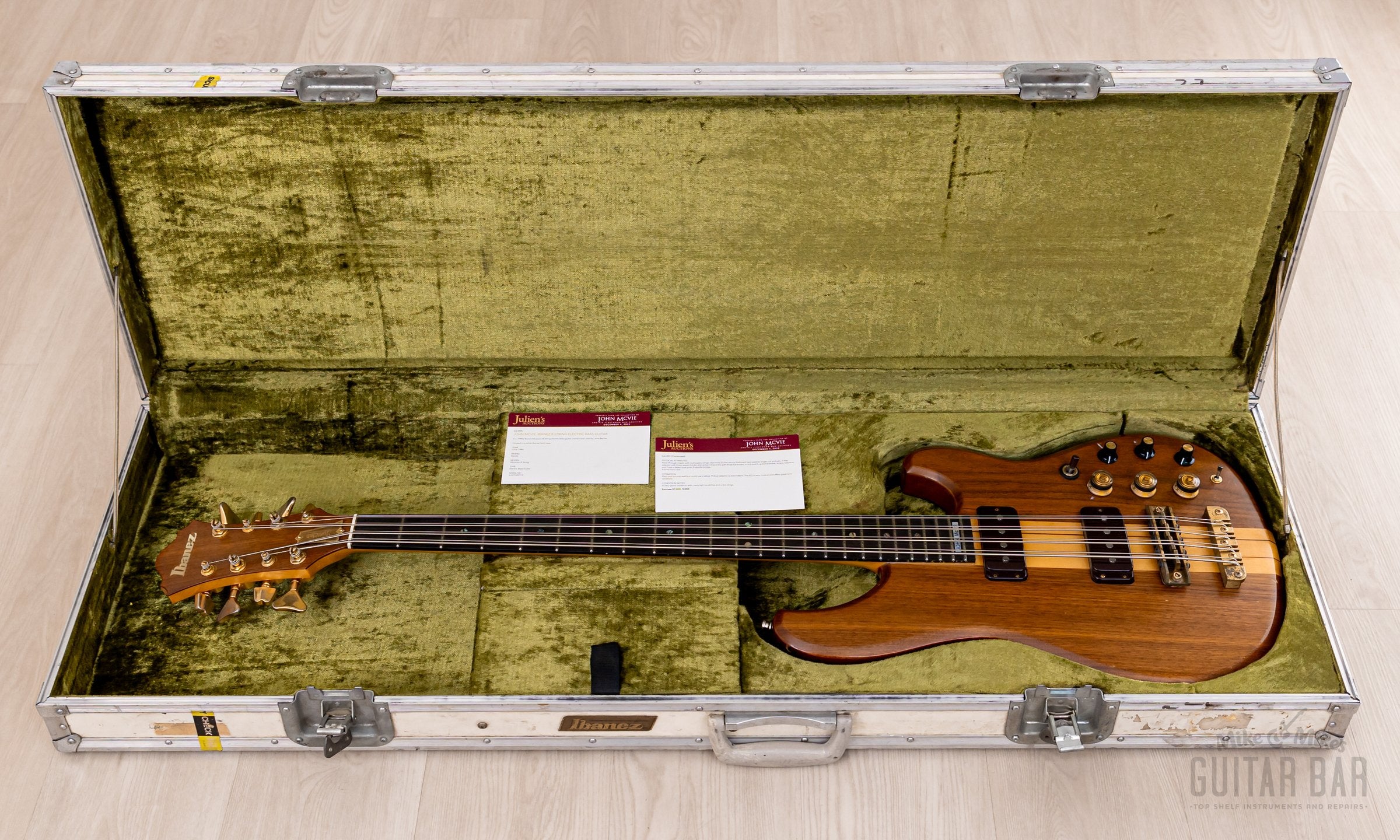 1982 Ibanez Musician 8-string ST-980 24-fret, Fleetwood Mac John McVie-Owned w/ Flight Case