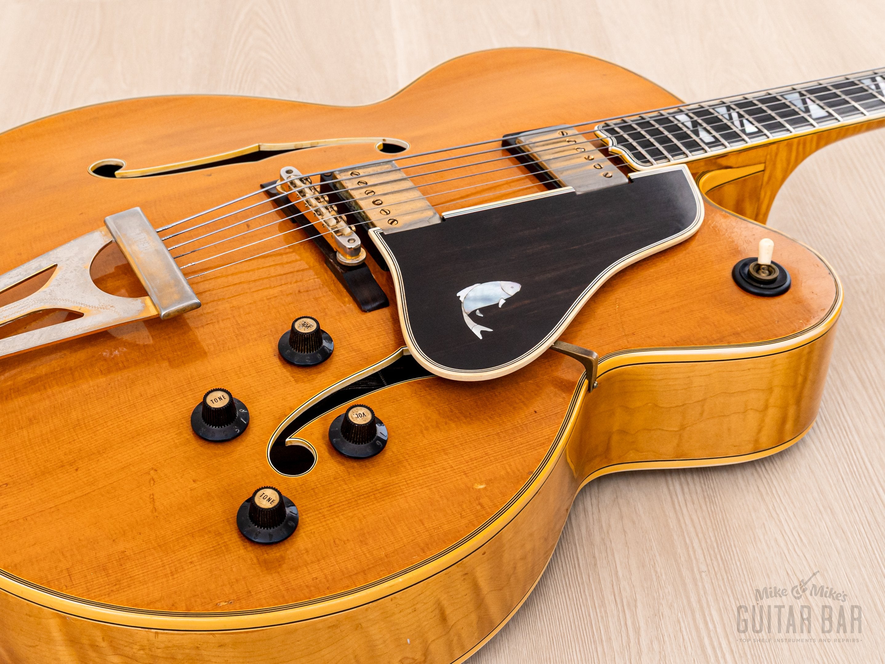 1969 Gibson Super 400 CES Vintage Archtop Electric Guitar Natural w/ T Tops & 1950s Lifton Case