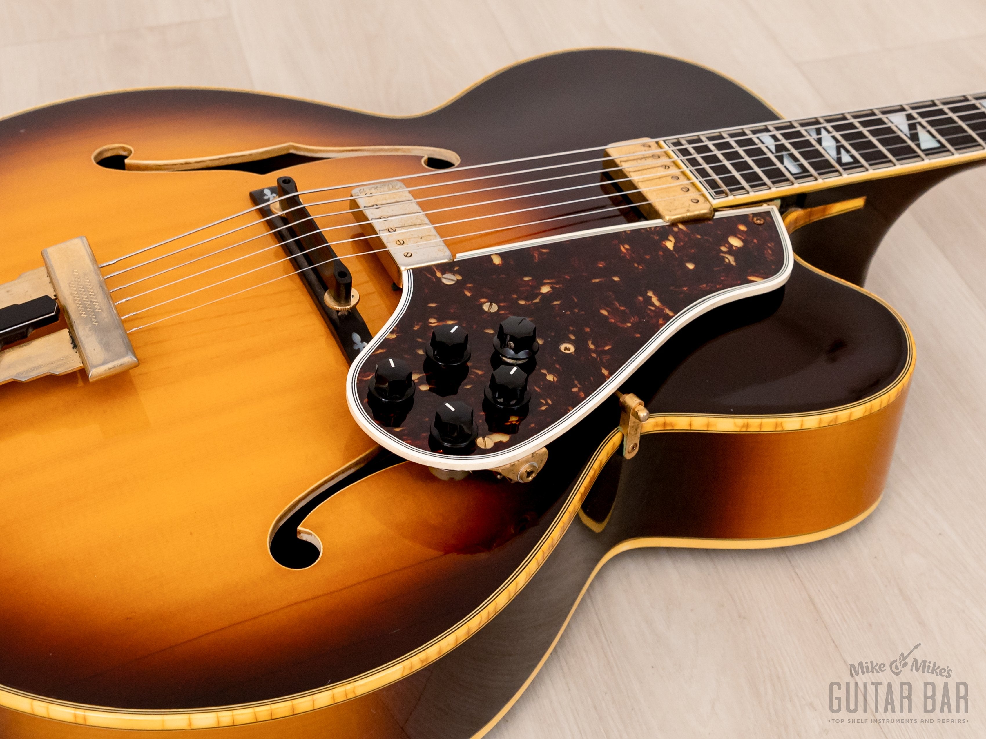 1976 Greco J-115 Vintage Johnny Smith Archtop Guitar Sunburst 100% Original, Japan Fujigen
