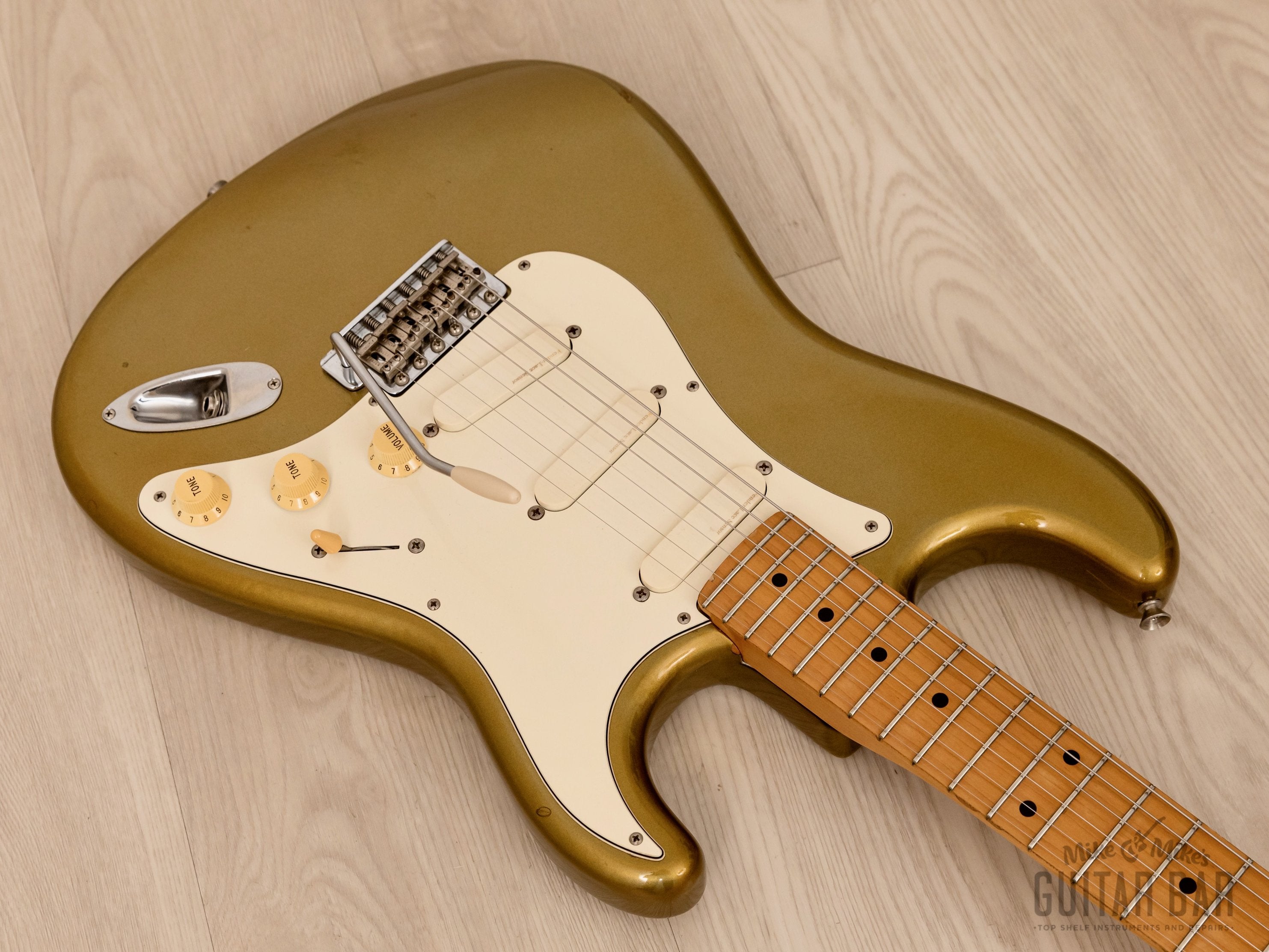 1991 Fender Order Made Stratocaster ST57-770LS Aztec Gold w/ Lace Sensor,  Japan MIJ Fujigen