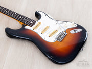 Body and neck angled from the treble side