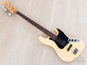 1997 Fender American Standard Jazz Bass Olympic White, front diagonal view