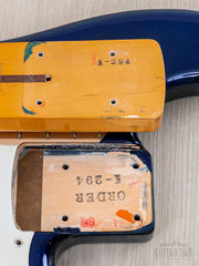 Close-up of Order Made stamps in neck pocket