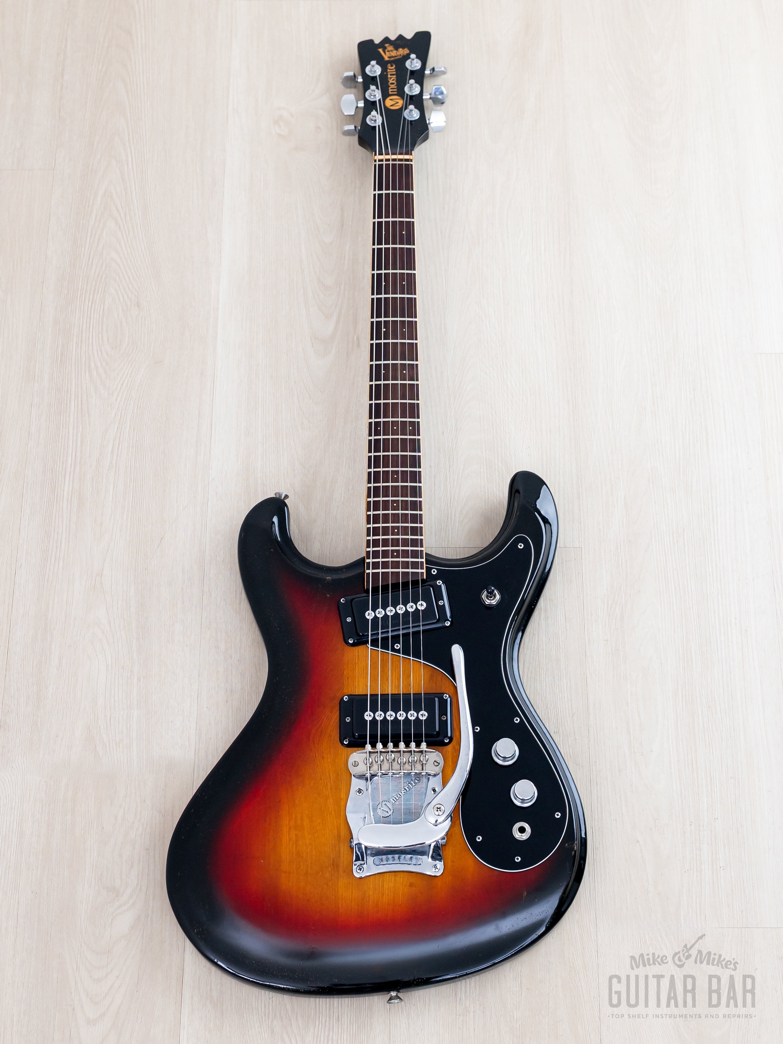 1970s Mosrite Ventures Model Vintage Electric Guitar Ash Body w/ Case,