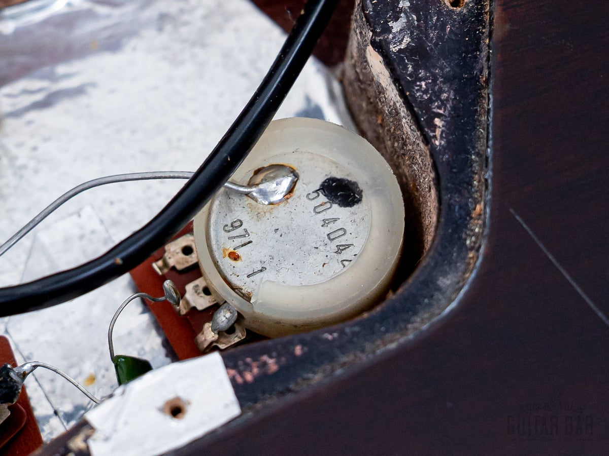 1977 Greco M900 Mirage pot and wiring close-up