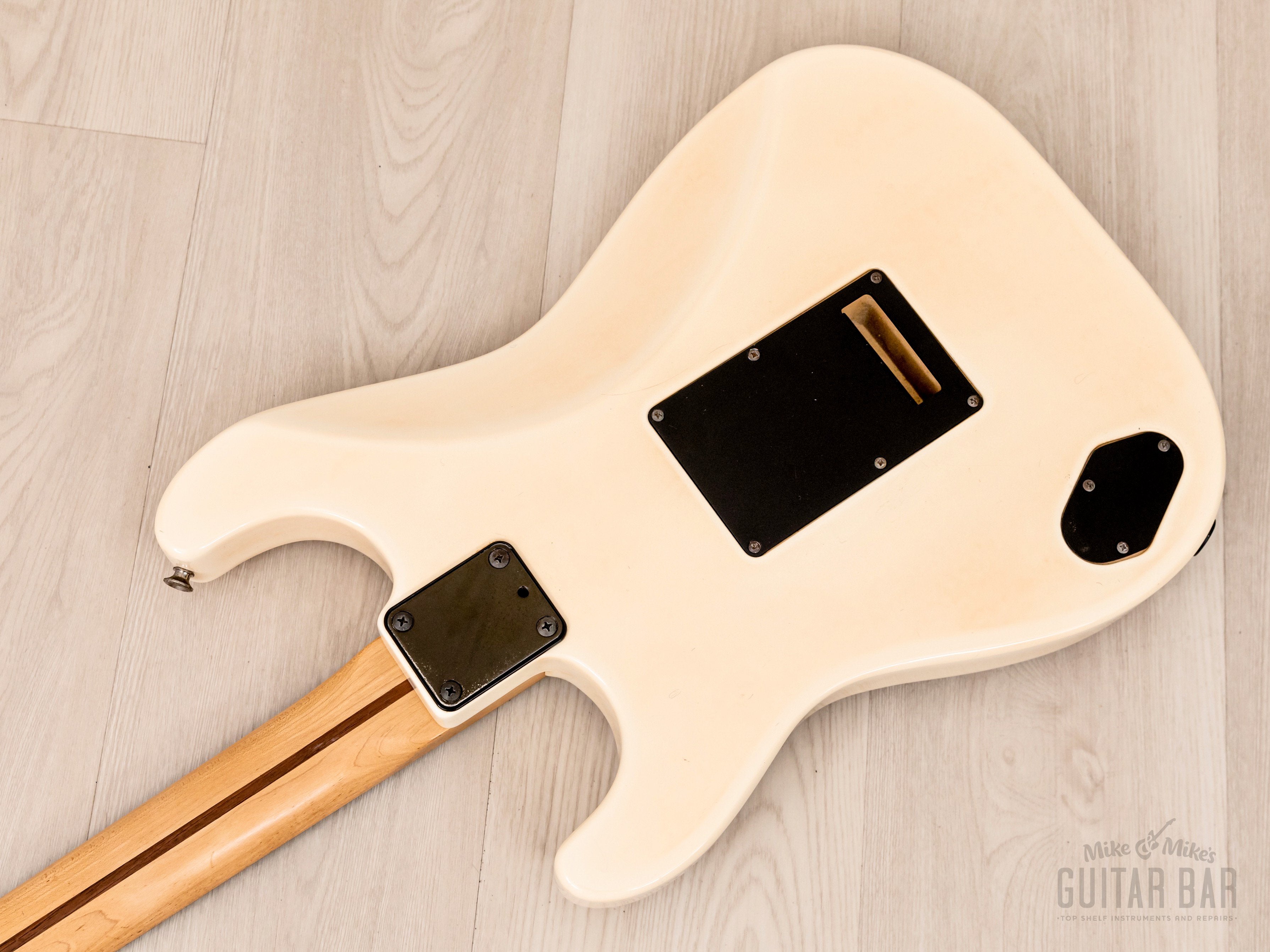 1986 Fender Boxer Series Stratocaster SF-451 SSH Snow White w/ Kahler, Japan MIJ Fujigen