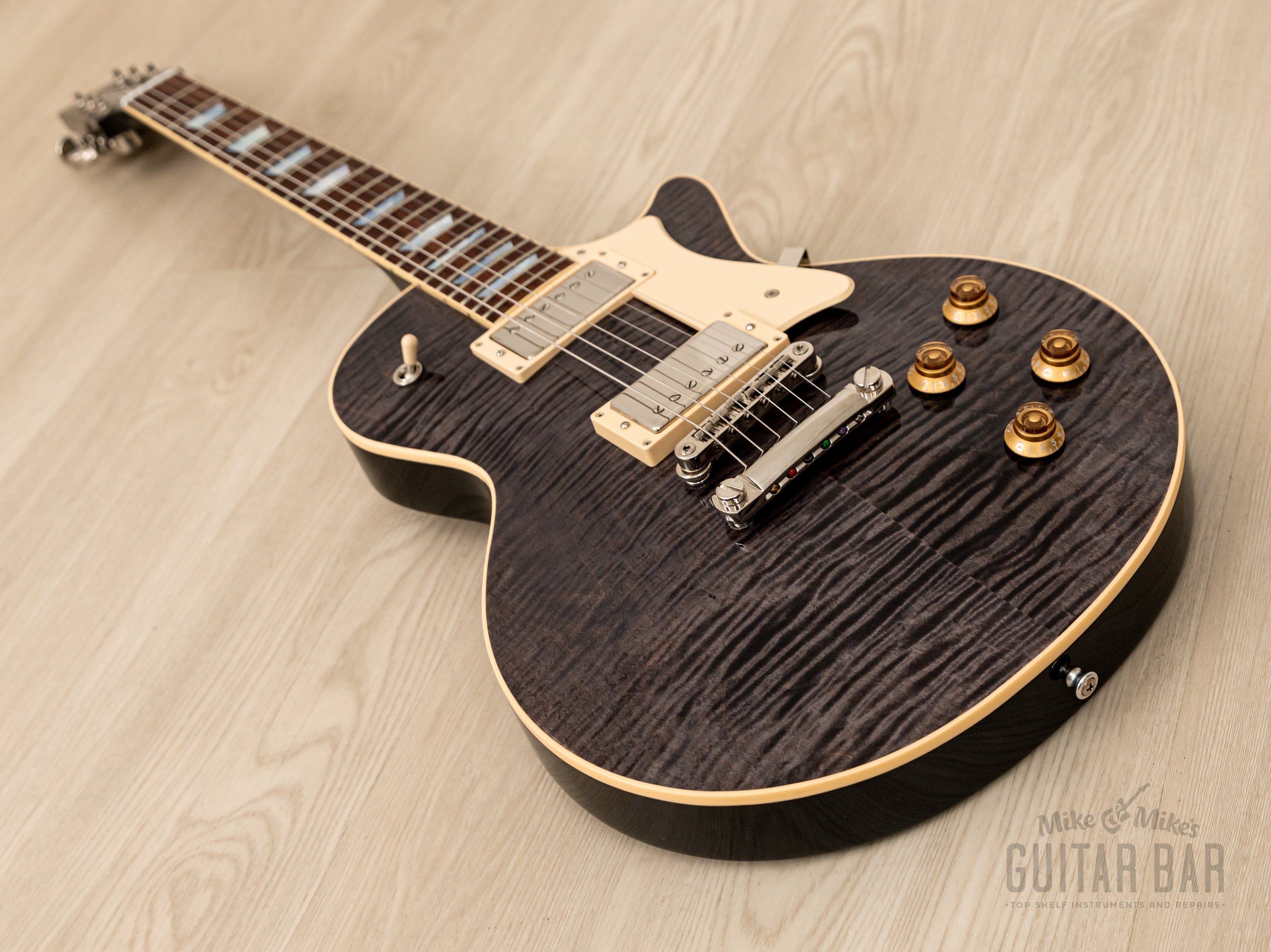 2020 Heritage H-150 Flame Top Black Translucent, Near-Mint w/ Duncan SH-1 PAFs, Case & Tags, Kalamazoo USA-Made