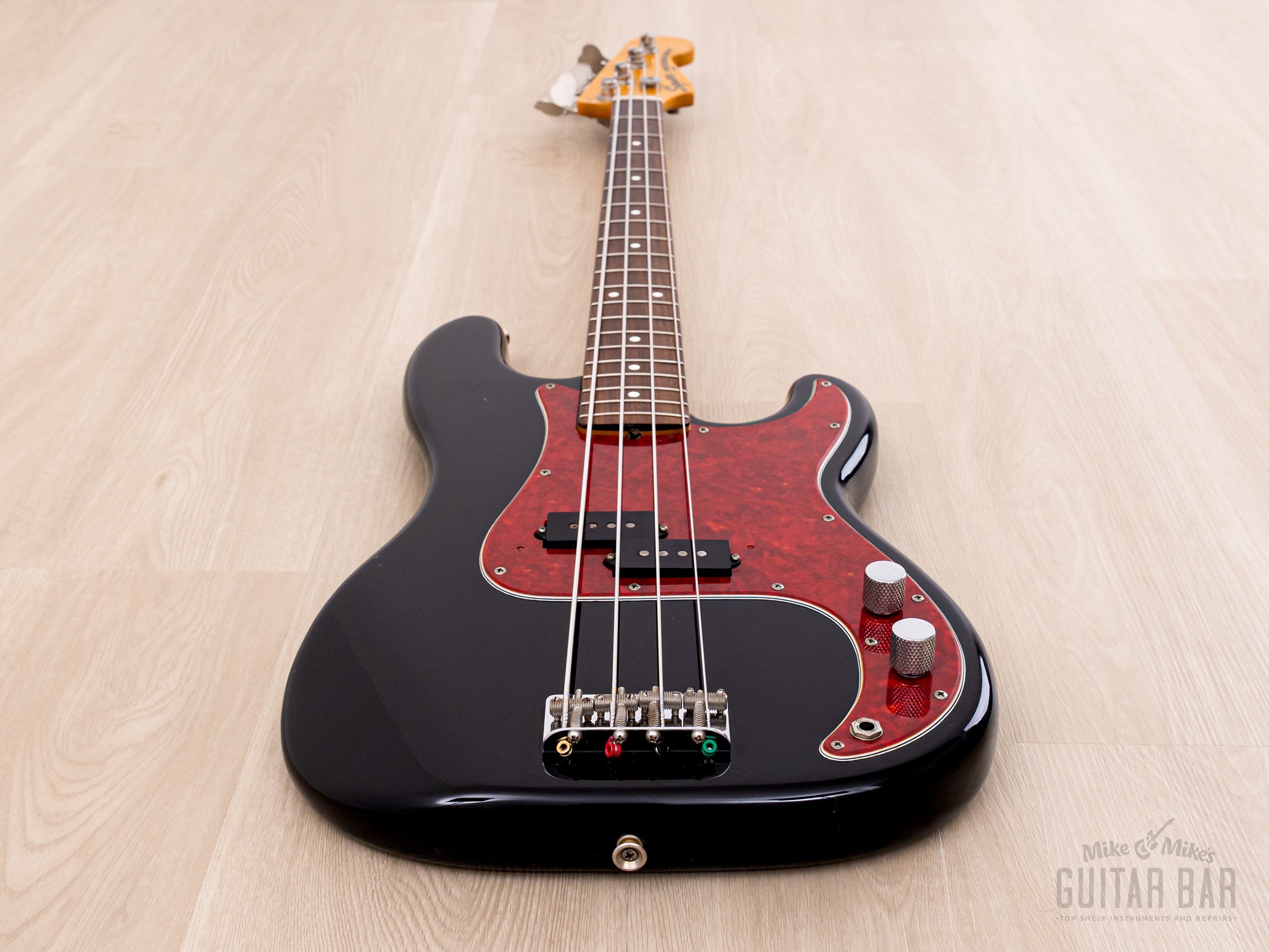 1983 Squier by Fender JV Precision Bass '62 Vintage Reissue SPB-50 Black w/ Case, Japan MIJ Fujigen