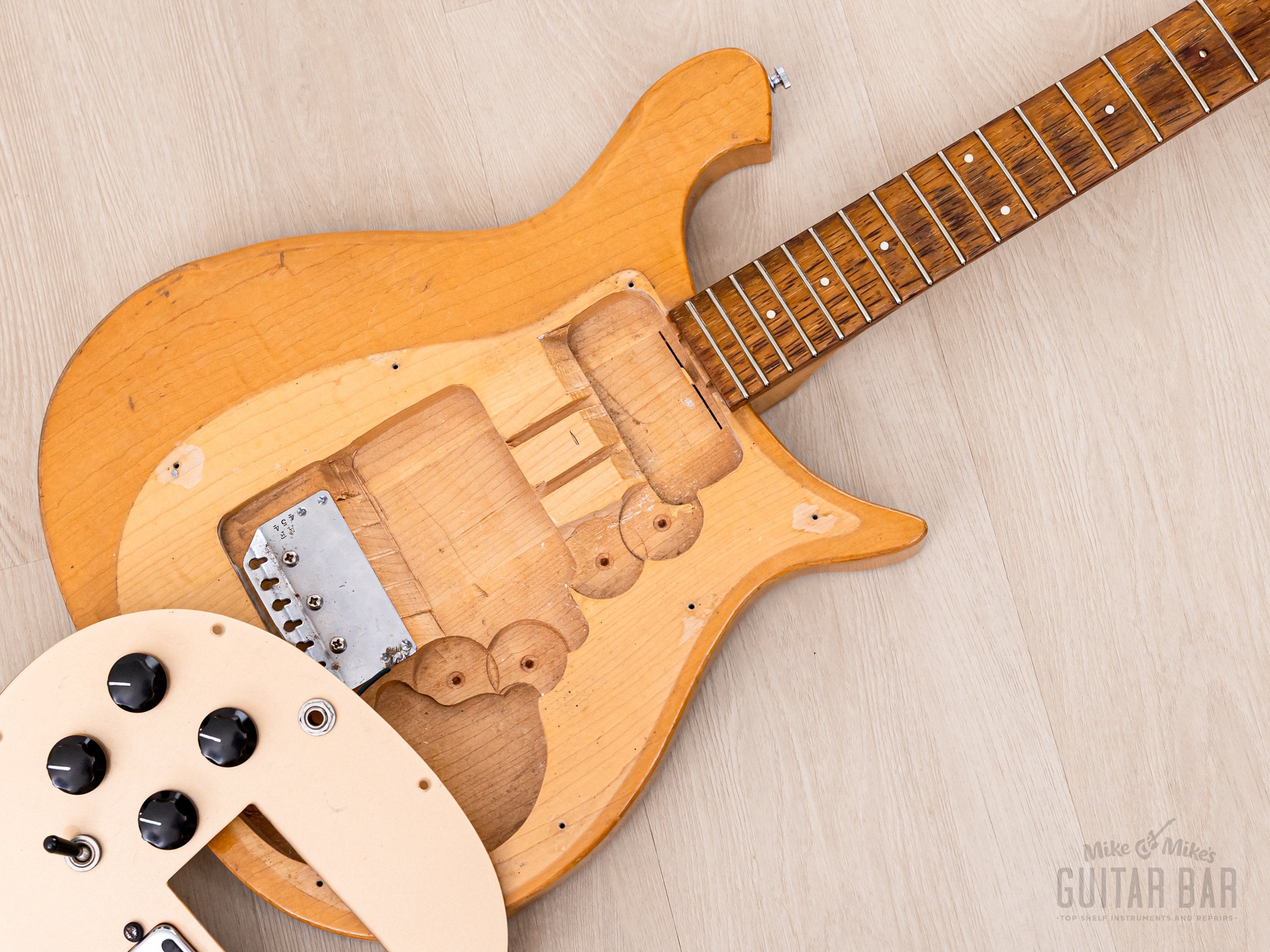 1961 Rickenbacker 450 Combo Vintage Electric Guitar Mapleglo w/ Toaster Top Pickups, Case