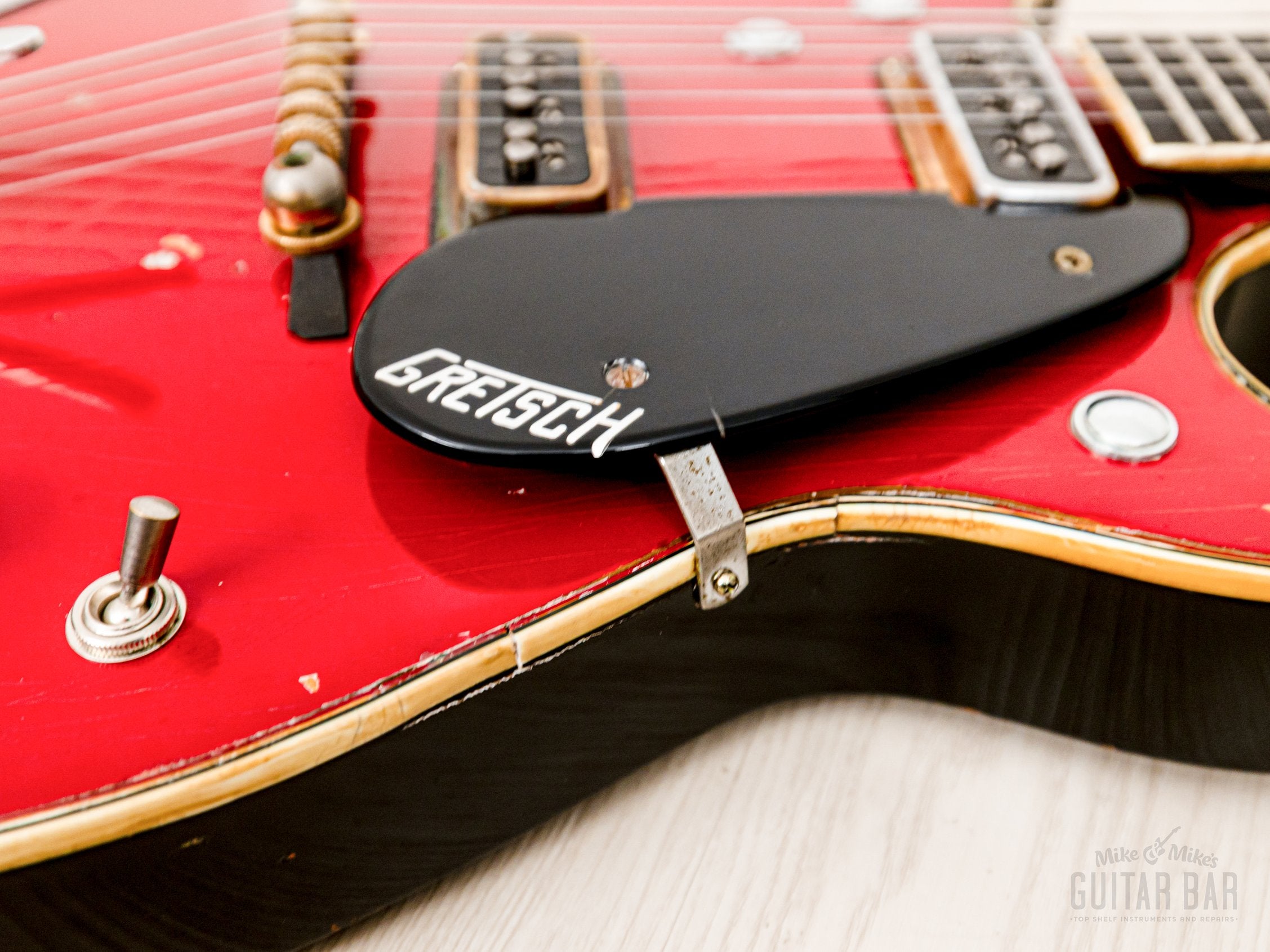 1962 Gretsch Jet Firebird 6131 Double Cut Vintage Guitar, Bigsby Palm Pedal G/B Bender, Case