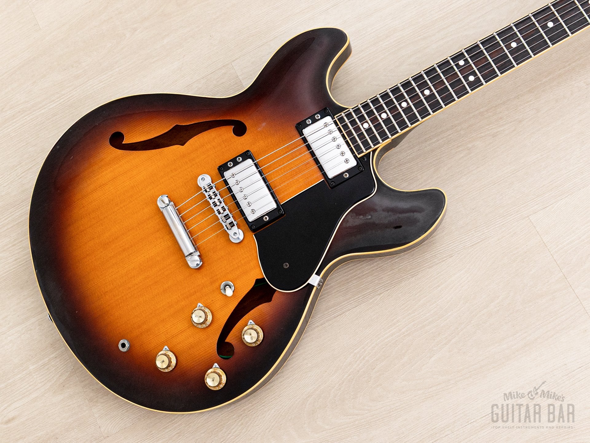 1987 Yamaha Super Axe SA-1800 Vintage Carved Top Semi-Hollow Guitar Br