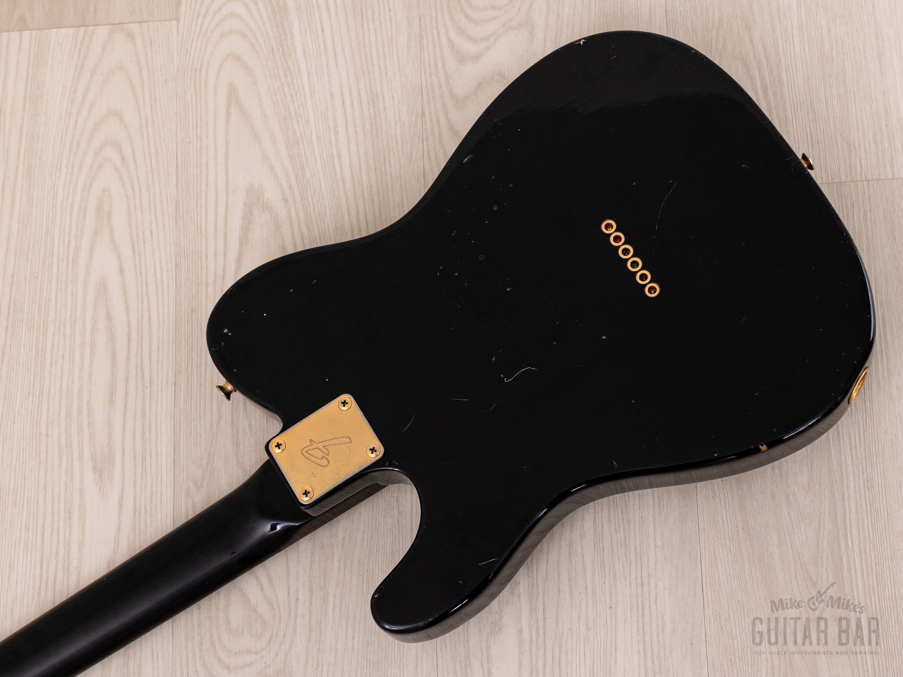 1988 Fender Telecaster TLG60-80 Vintage Guitar Black w/ Gold Hardware & Case, Japan MIJ Fujigen