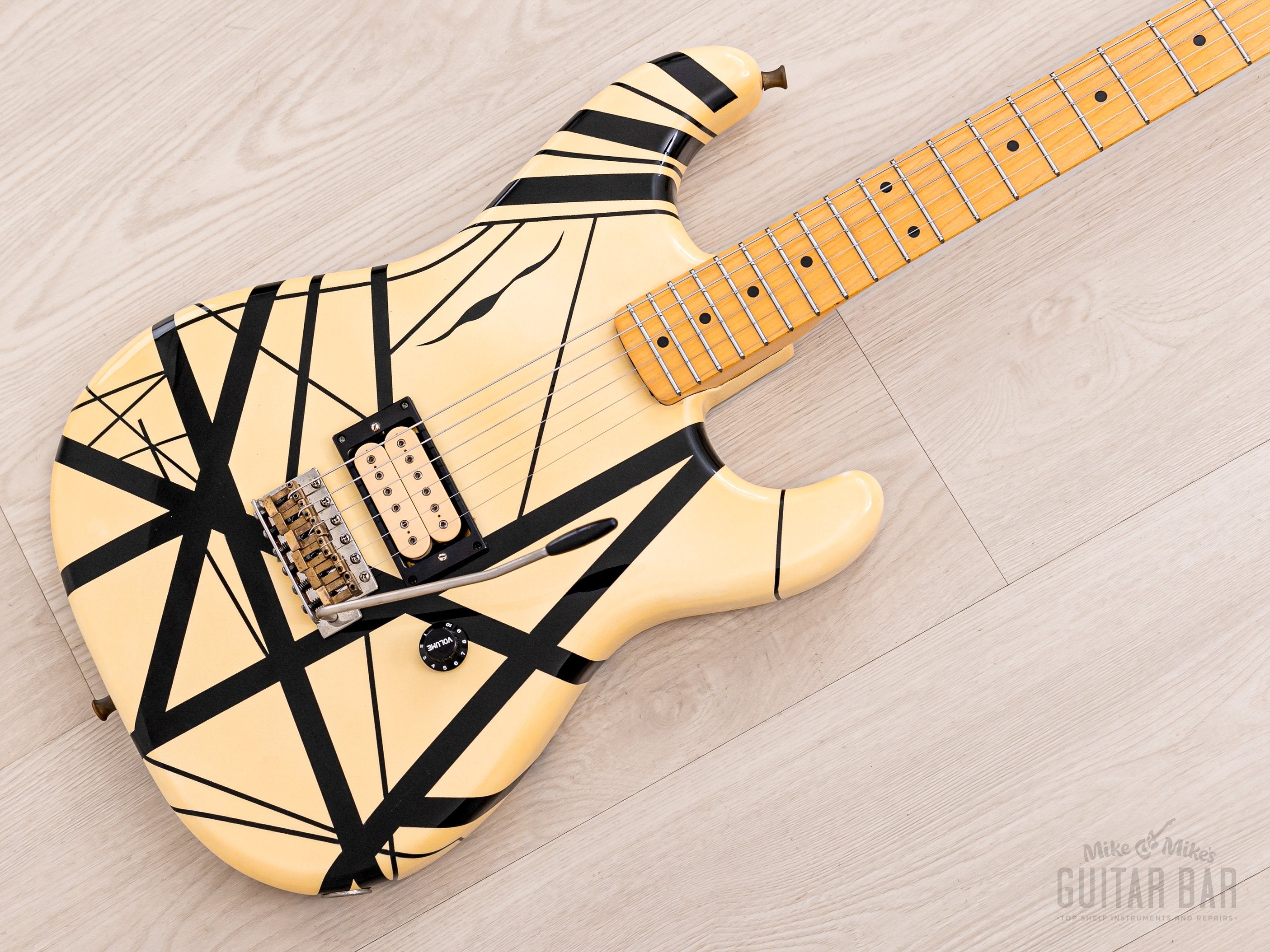 ESP Custom Shop “Kohji” Superstrat Striped EVH-Style Eruption w/ DiMarzio