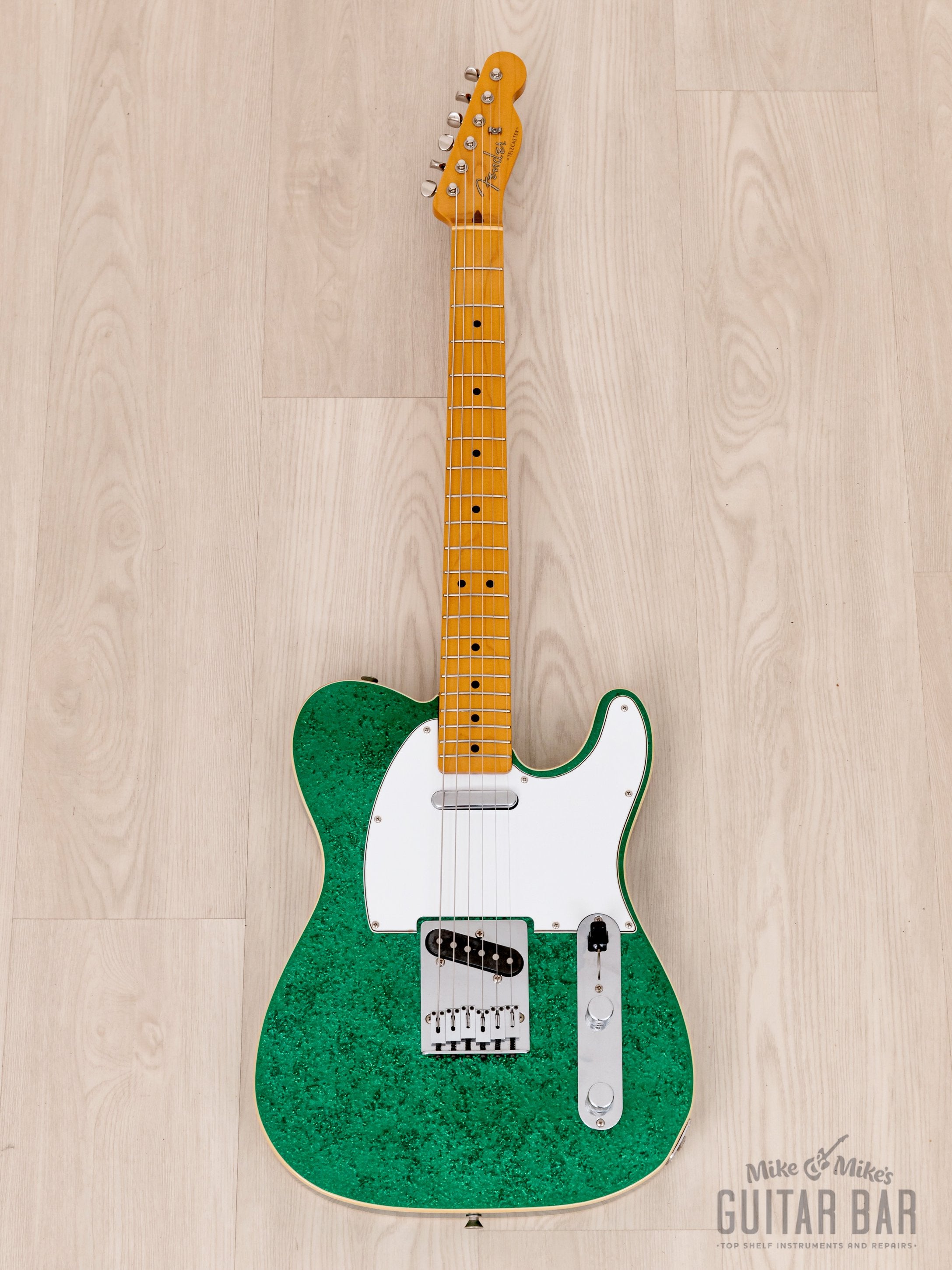 2013 Fender Telecaster Custom TL52B Green Sparkle w/ Upgrades, Japan MIJ