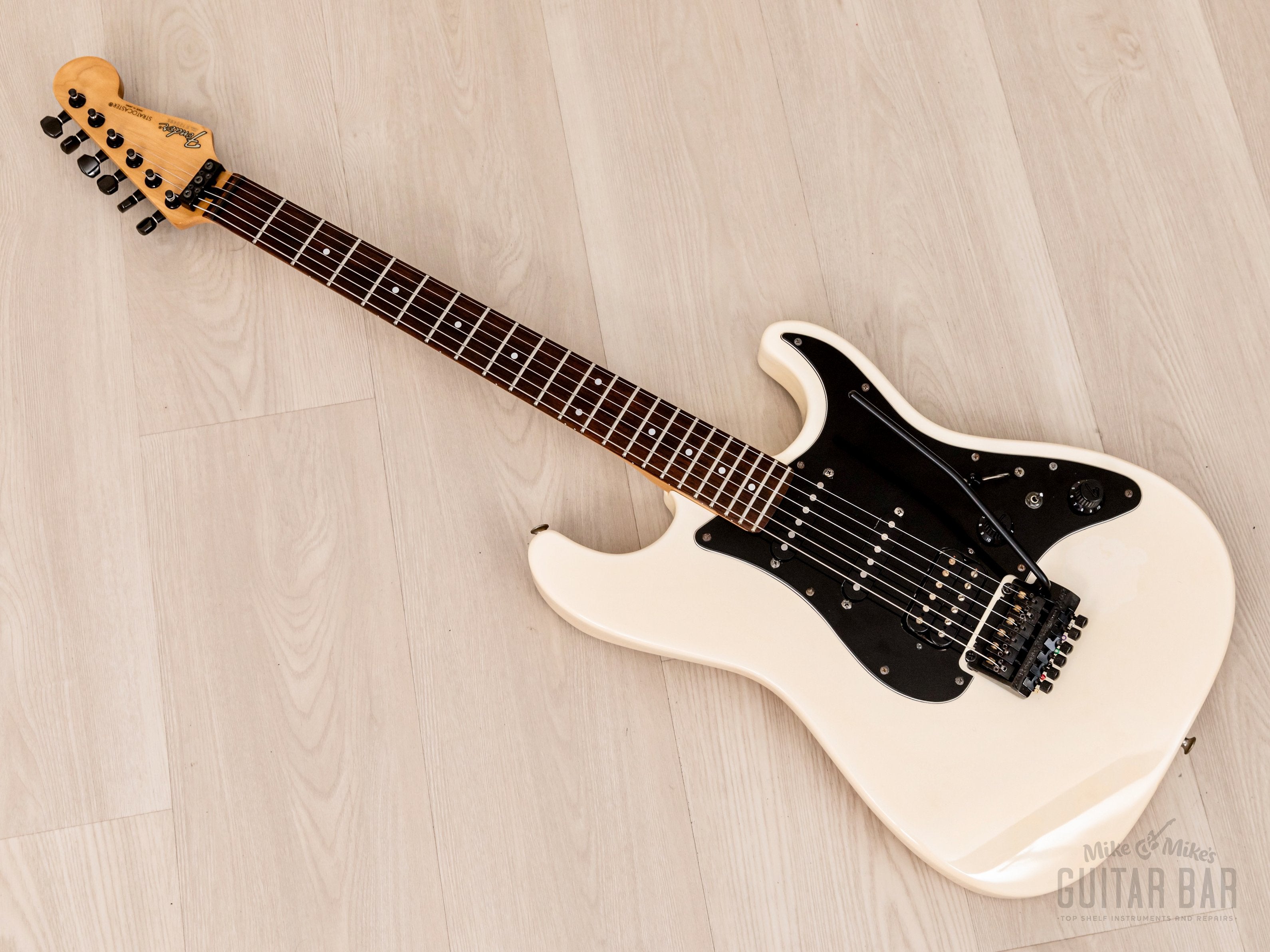 1986 Fender Boxer Series Stratocaster SF-451 SSH Snow White w/ Kahler, Japan MIJ Fujigen