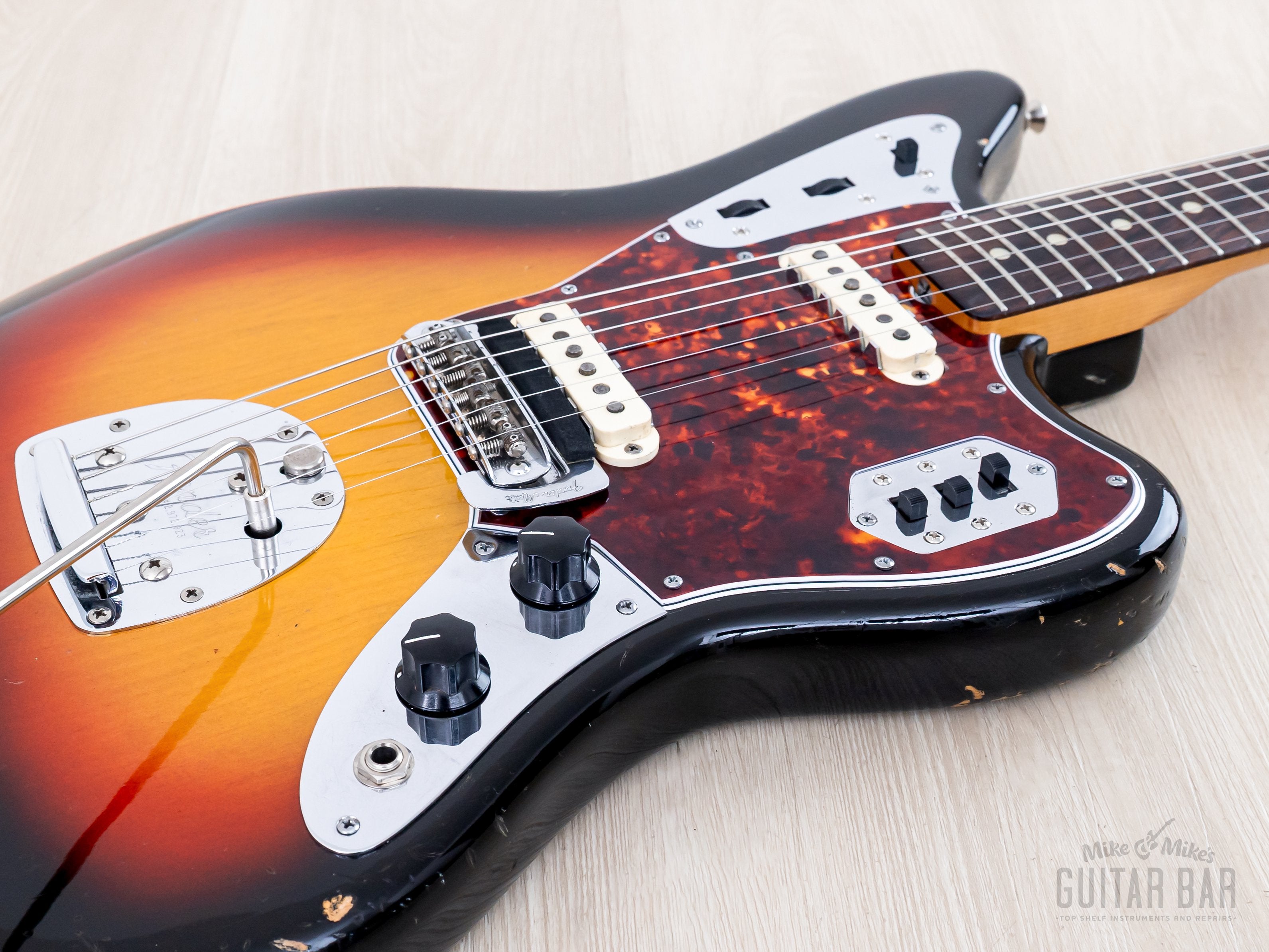 1965 Fender Jaguar Vintage Offset Guitar Sunburst w/ Case