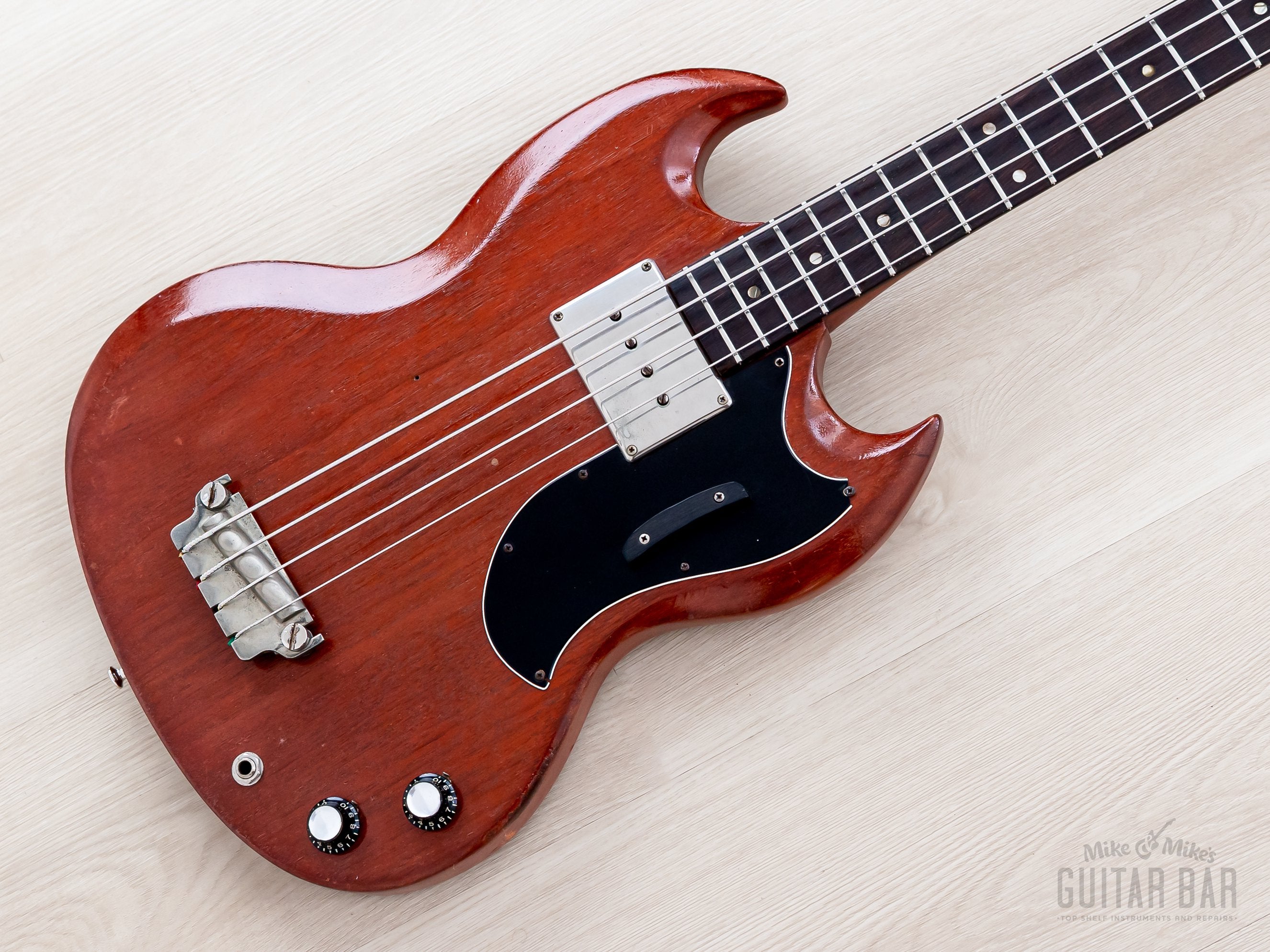 1964 Gibson EB-0 Vintage Short Scale Bass Cherry, 100% Original w/ Cas