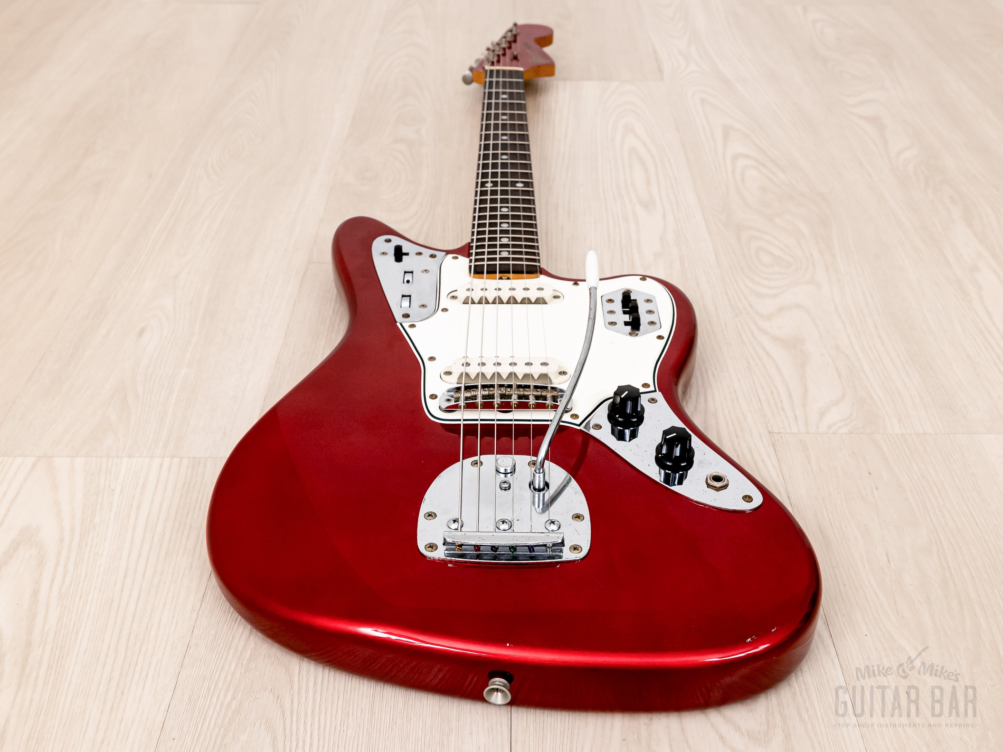 1980 Greco Super Real JG700 Jaguar Vintage Guitar Candy Apple Red Ash, Pre-JV Japan Fujigen