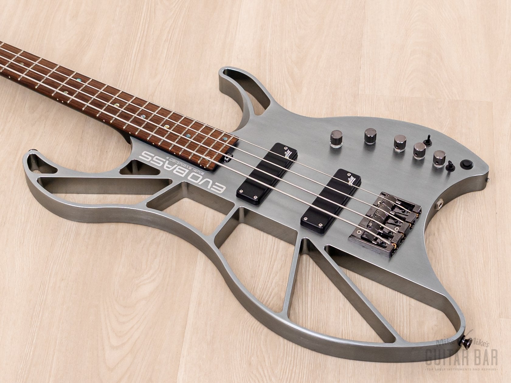 2021 EVO Bass B0101Z-4 Aluminum Body w/ Aguilar Pickups, OPB-3 Active Preamp, Flight Case & Tags