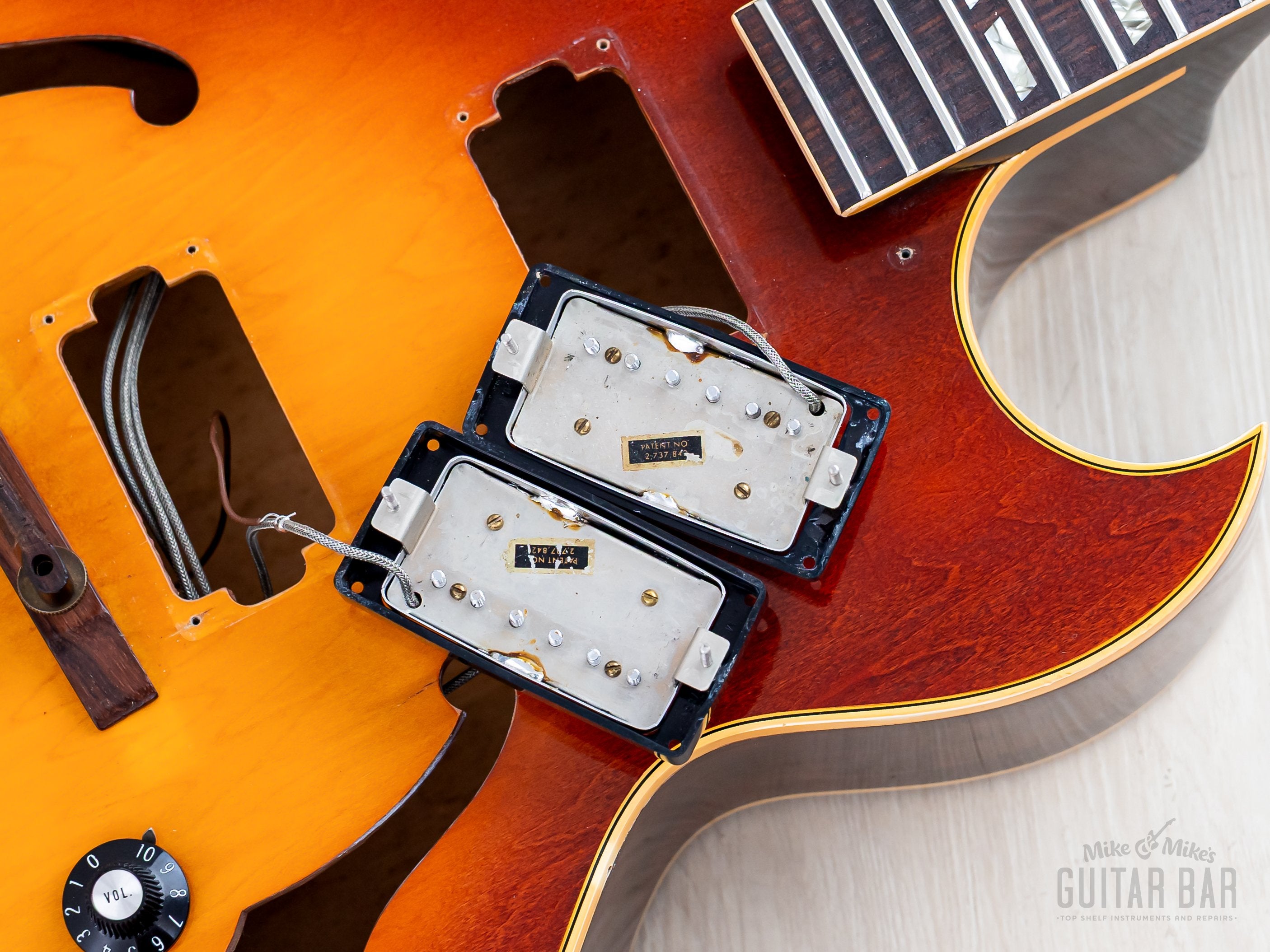 1970 Gibson ES-175 D Vintage Hollowbody Guitar Ice Tea Sunburst, Colle