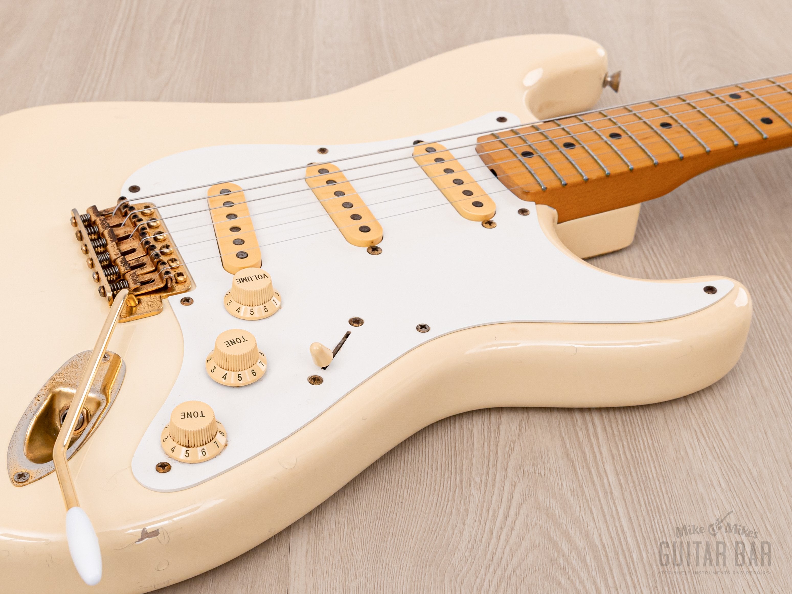 1990 Fender Stratocaster '57 Vintage Reissue ST57-65G Mary Kaye-Style w/ Gold Hardware, Japan MIJ Fujigen