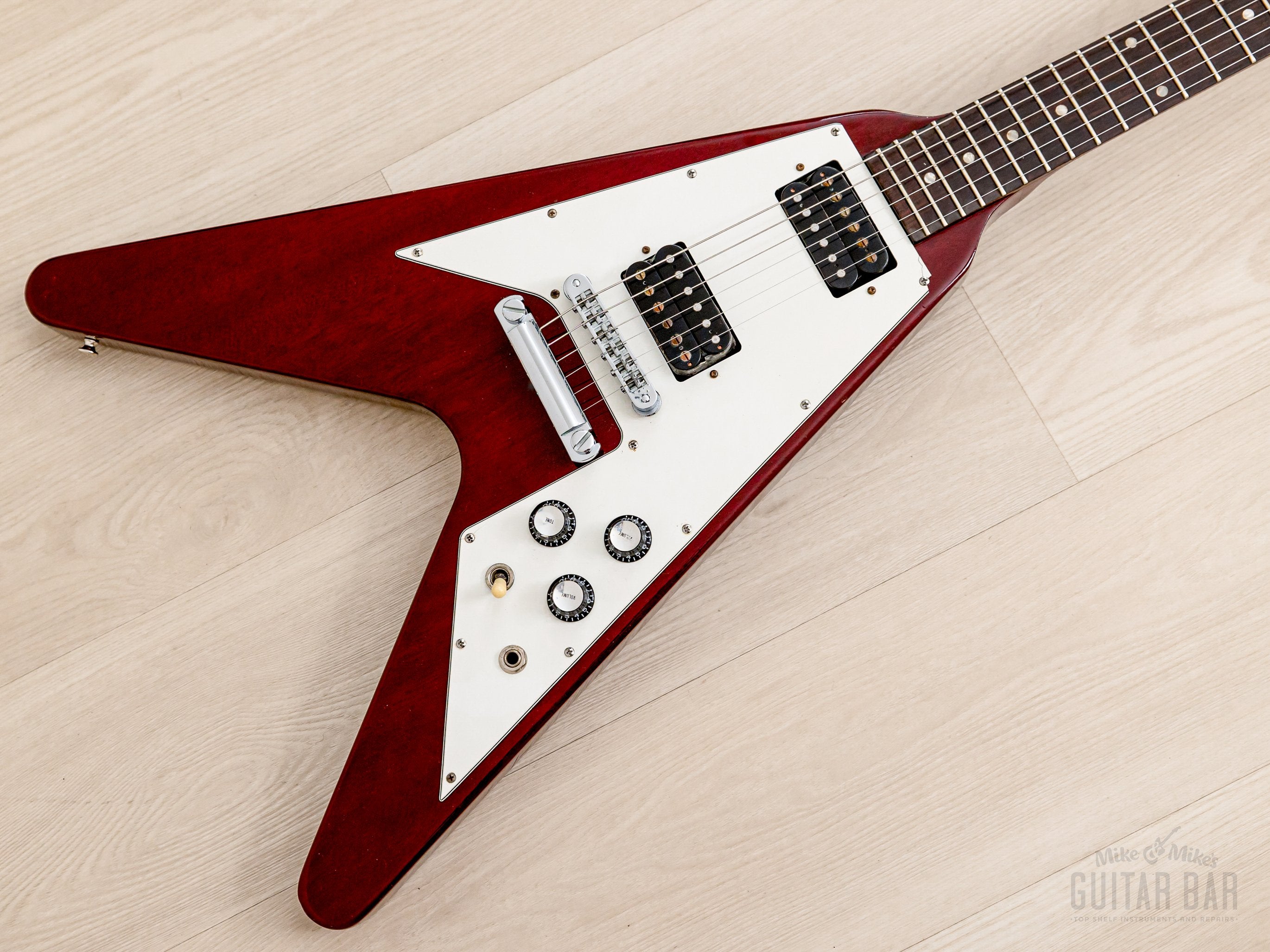 1995 Gibson Flying V '67 Vintage Reissue Electric Guitar Heritage Cherry w/ Case